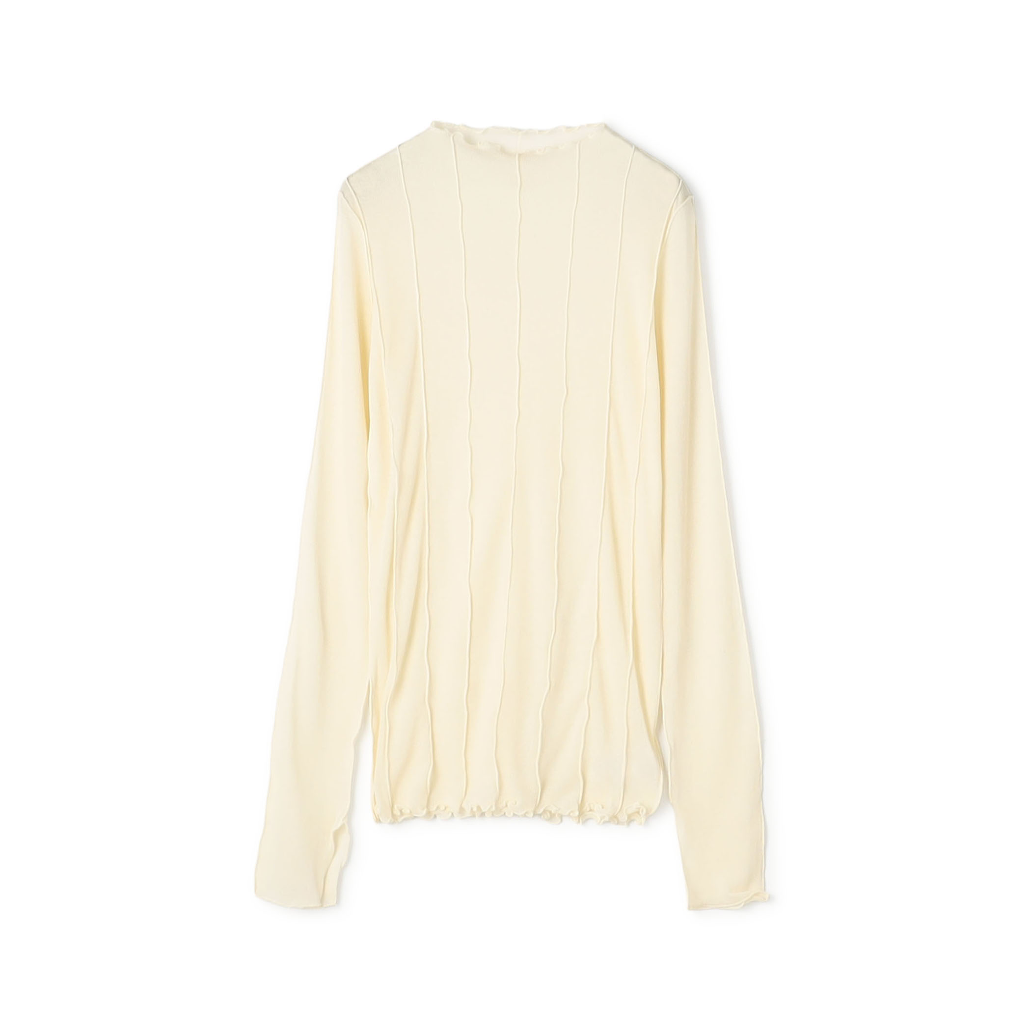 HAKUJI Sheer rib BN PO ボトルネック プルオーバー