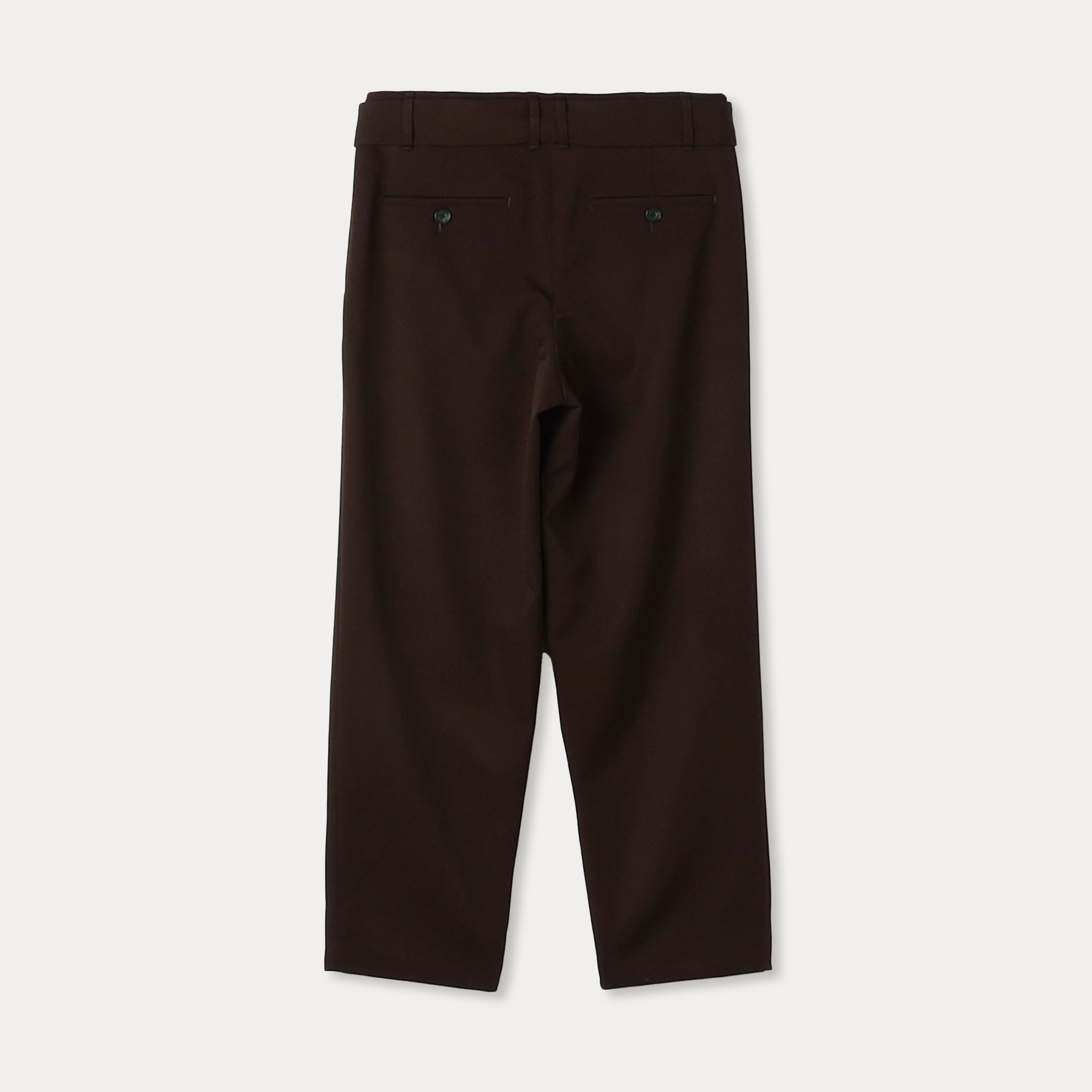 ウールギャバジン ベルテッドパンツ｜トゥモローランド 公式通販