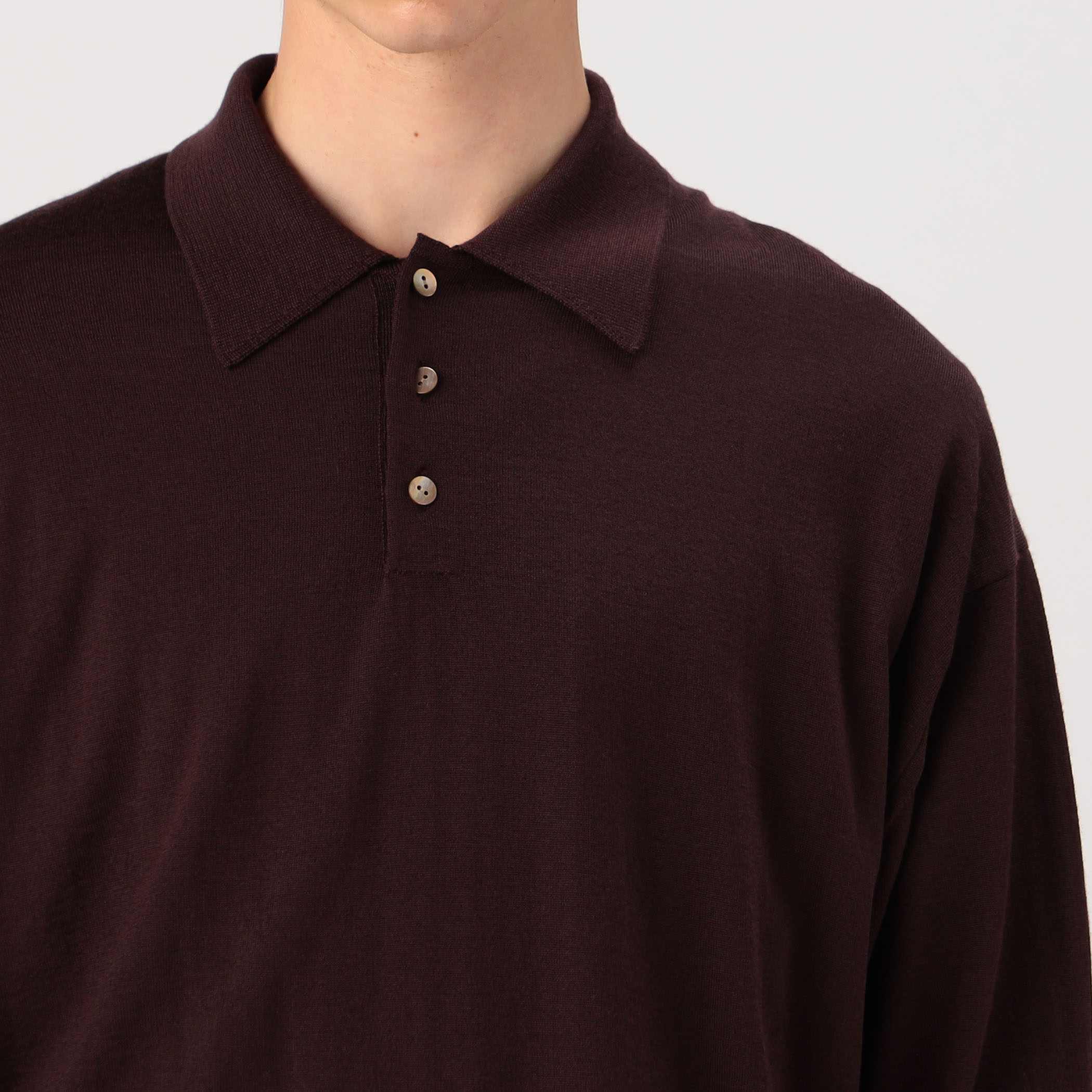 FF30Gウールポロカラー ニット｜トゥモローランド 公式通販