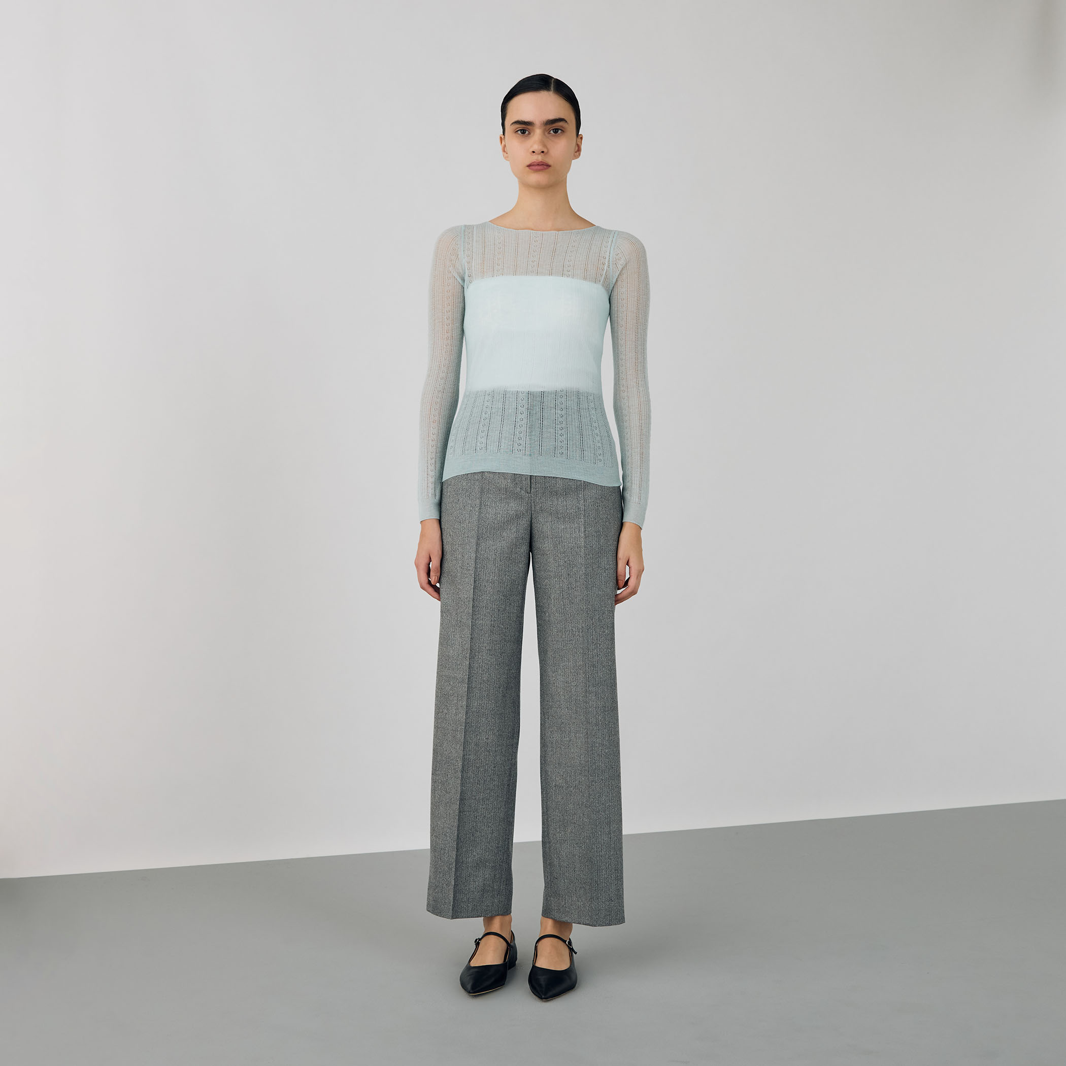 ソフトウール ボートネックプルオーバー｜トゥモローランド 公式通販