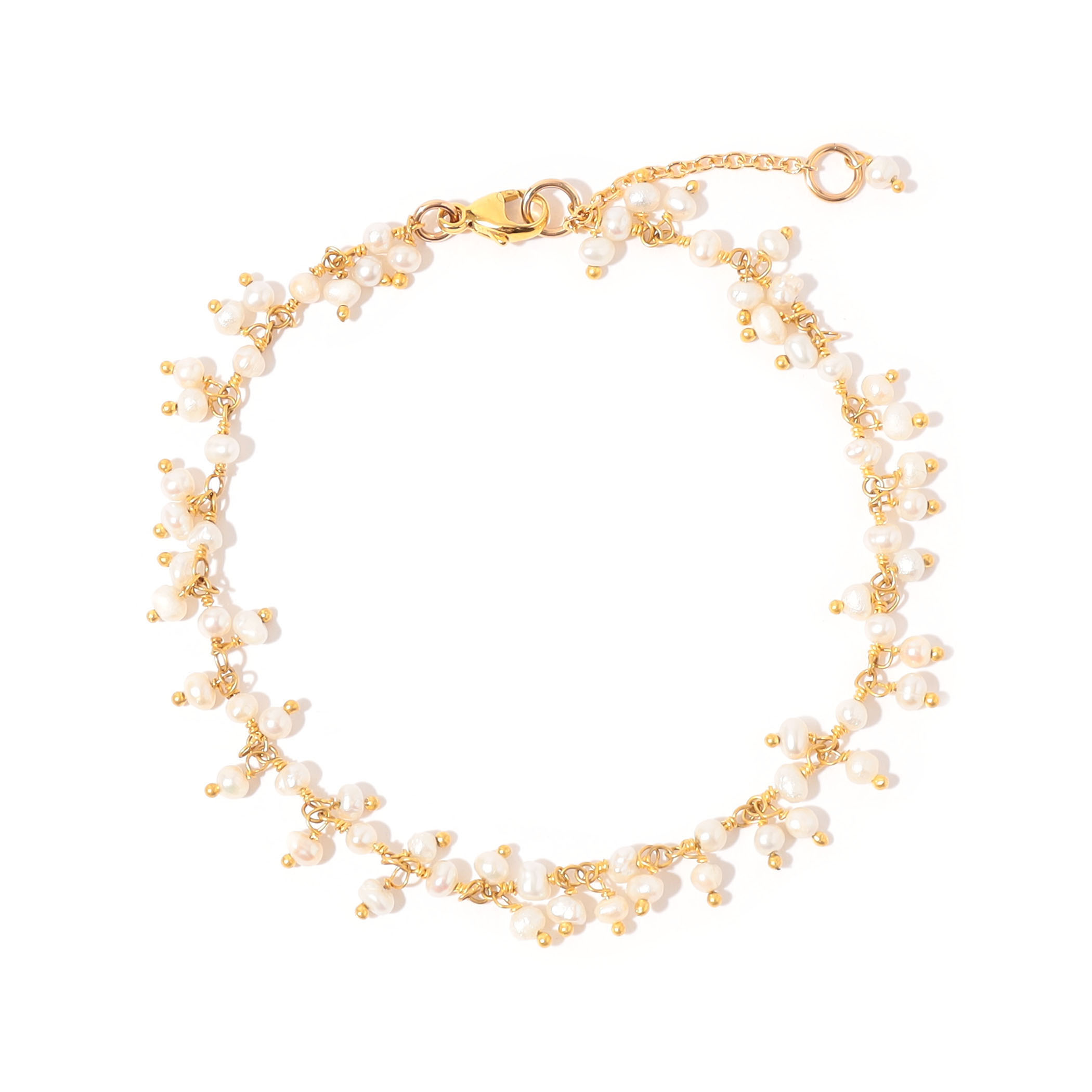 CATHERINE WEITZMAN Gemstone Dangle フリンジブレスレット