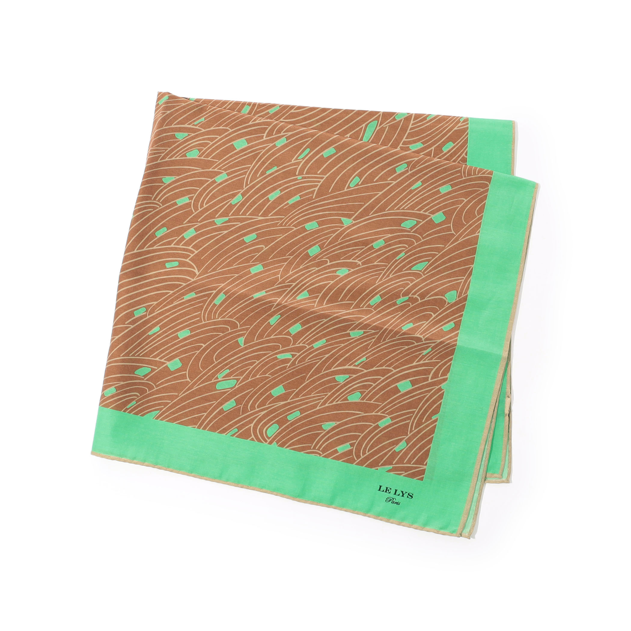 LE LYS コットンシルク プリントスカーフ