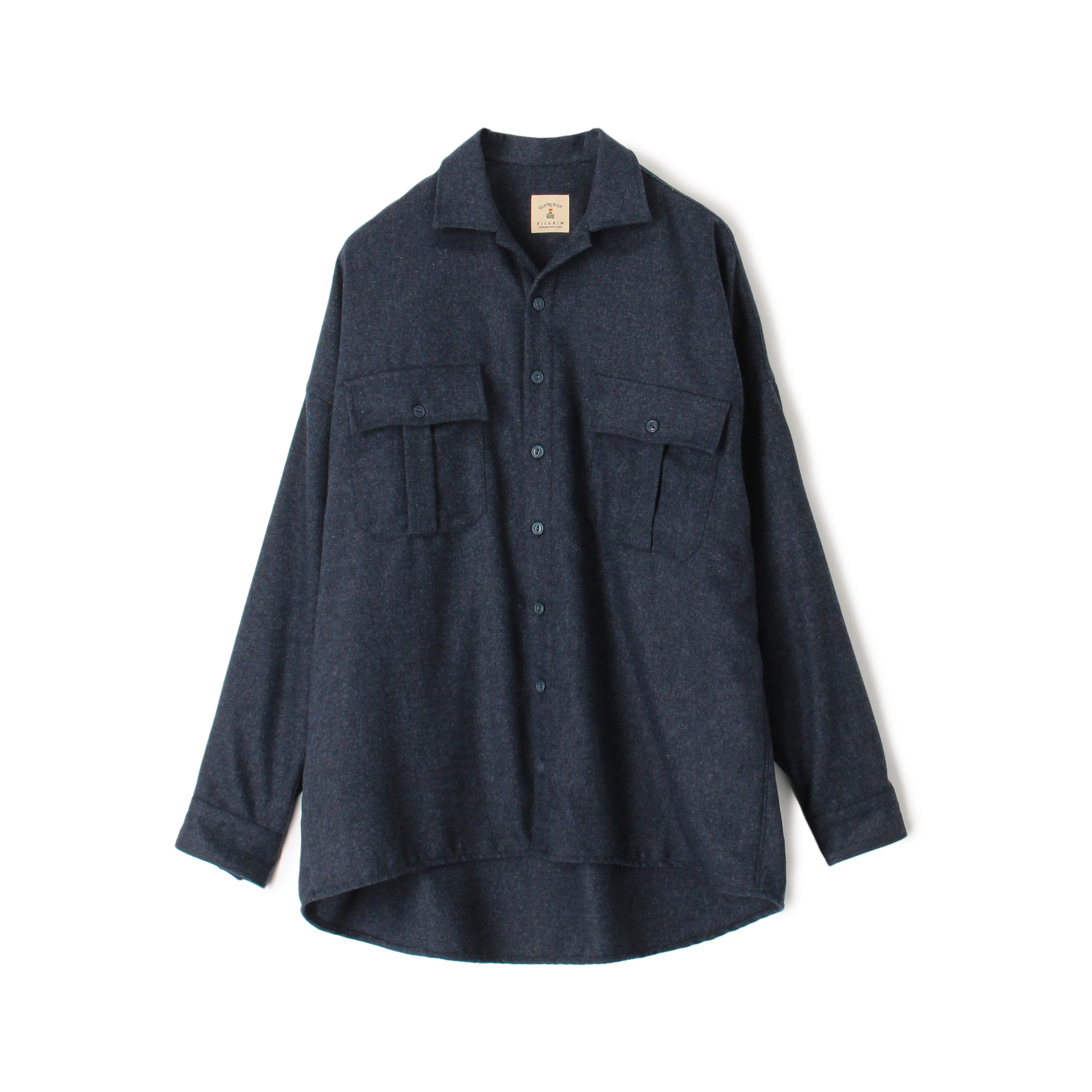 別注】GUY ROVER ポリエステルウール オーバーシャツ