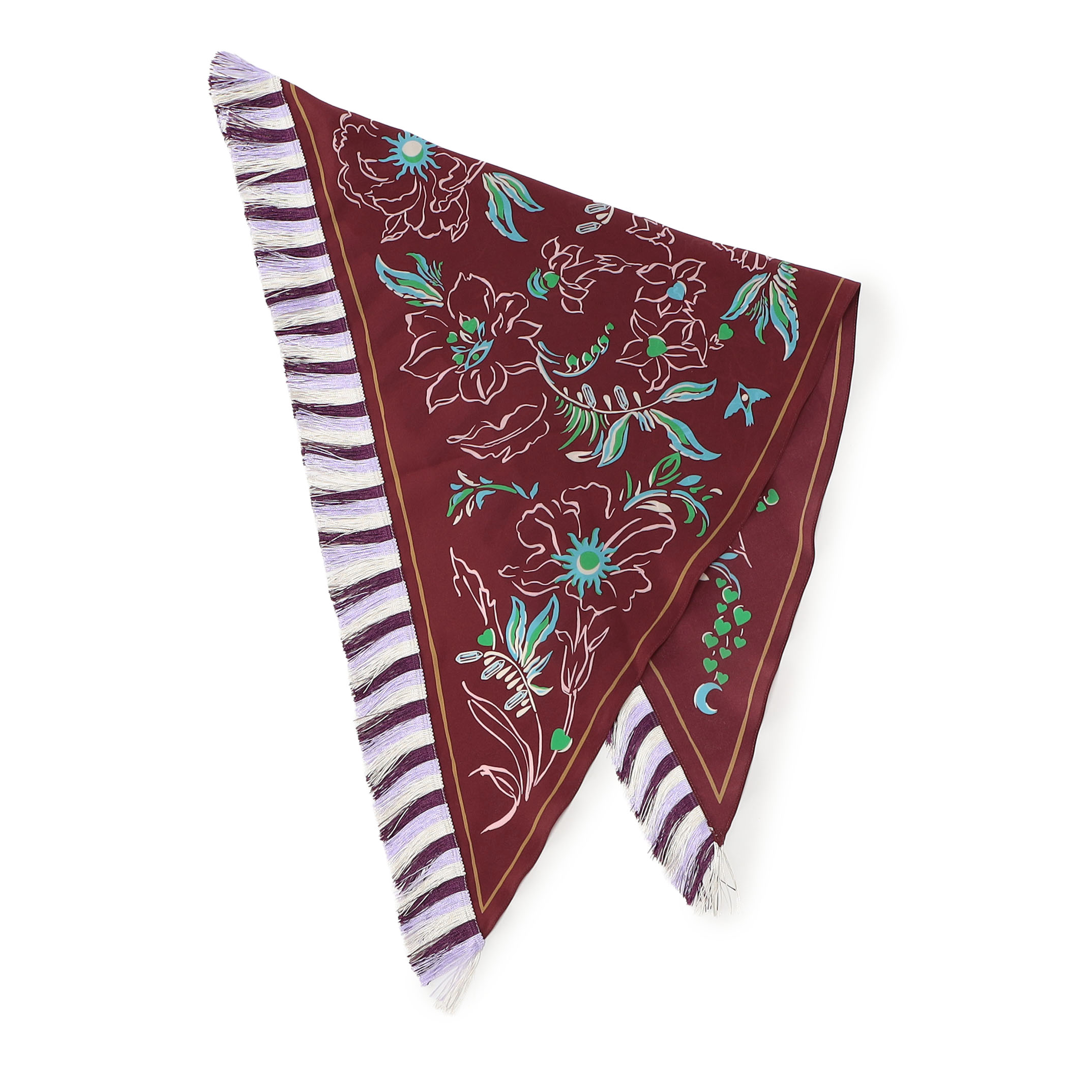 MANTERO 1902 CRAYON KINGDOM シルク フリンジスカーフ