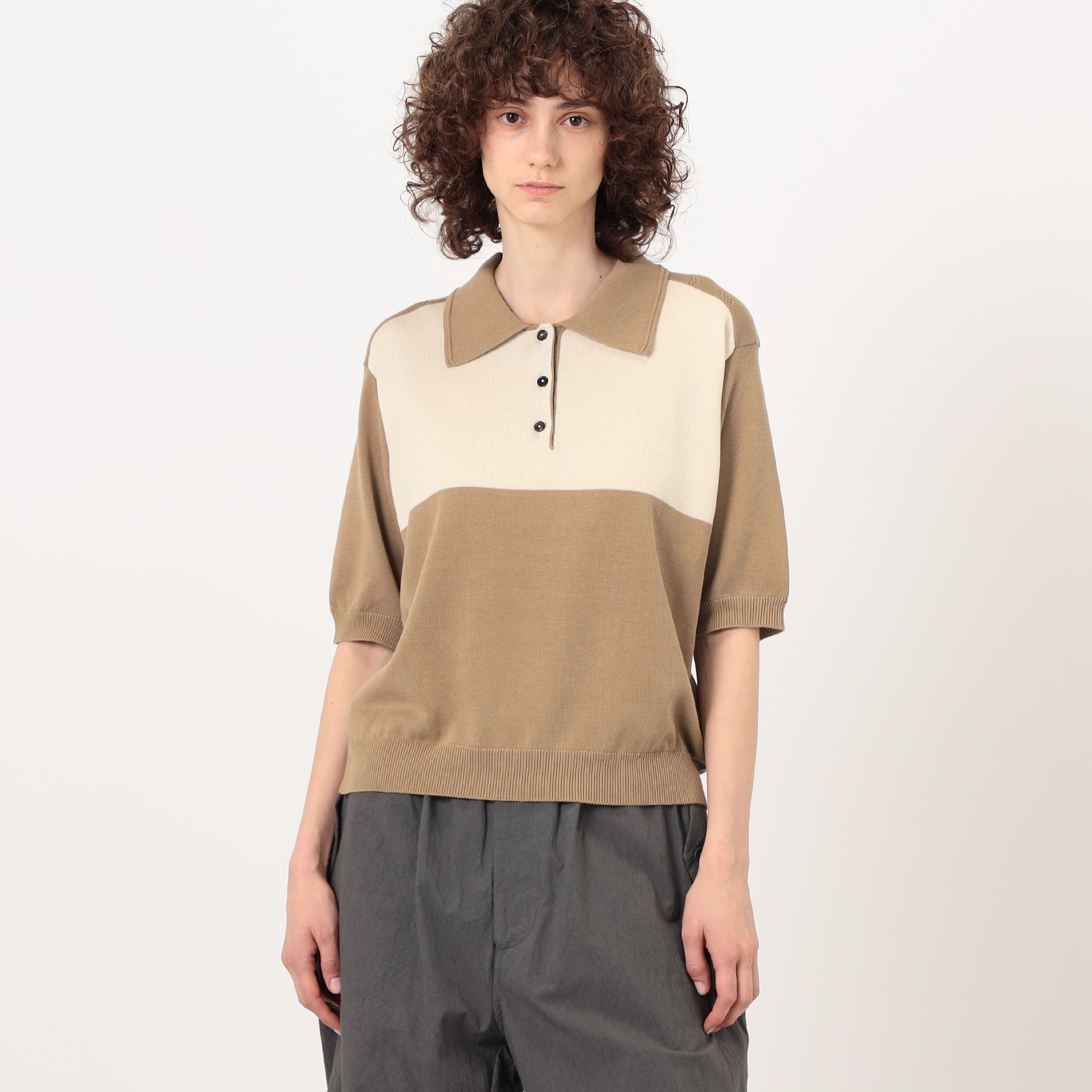 MONICA CORDERA モニカコルデラ オーガニックコットン　ニット MONICA CORDERA ‐ CREW NECK KNIT CAPE