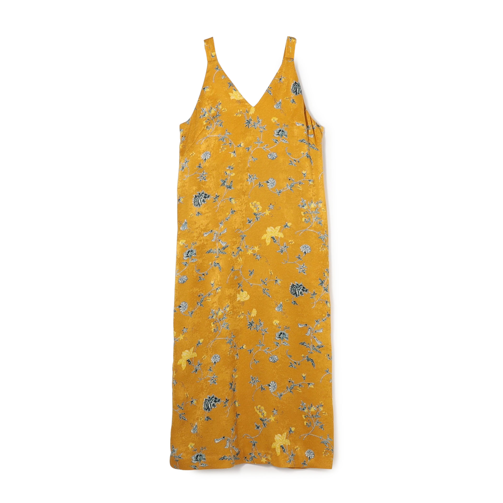 ベルベットサテンプリント キャミソールワンピース