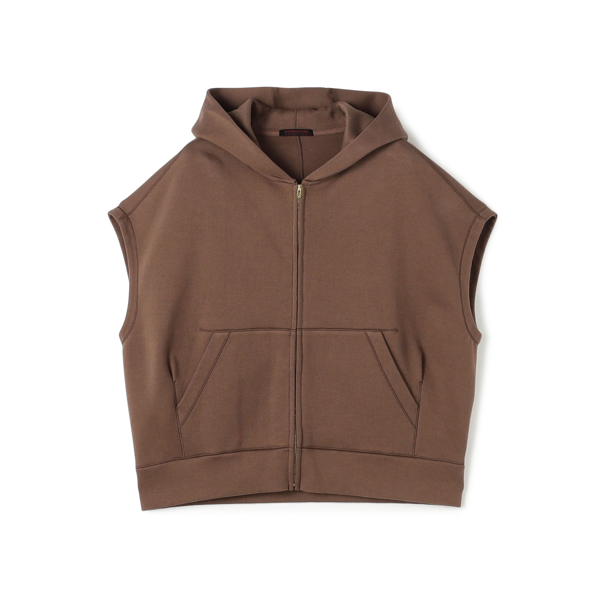 コットンダンボール フーデッドジレ