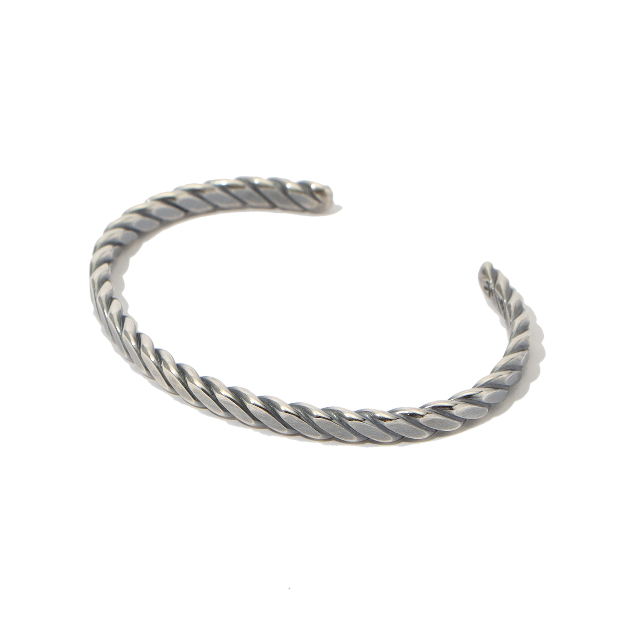 STUDEBAKER METALS PLAIT CUFF ツイスト シルバーバングル