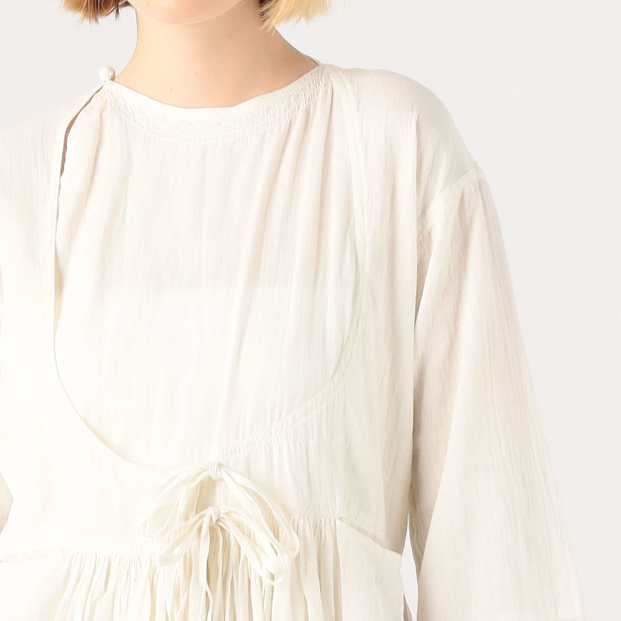 カディアンドコー　Khadi and Co NEELEM ギャザーチュニック Khadi and Co カディーアンドコー : MADRE(BLACK) ギャザー