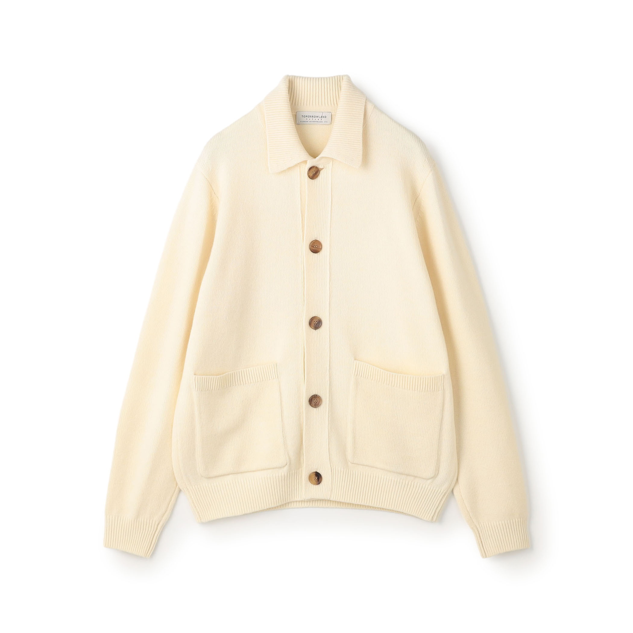 【WEB先行予約】TOMORROWLAND tricot ラムズウール シャツカーディガン