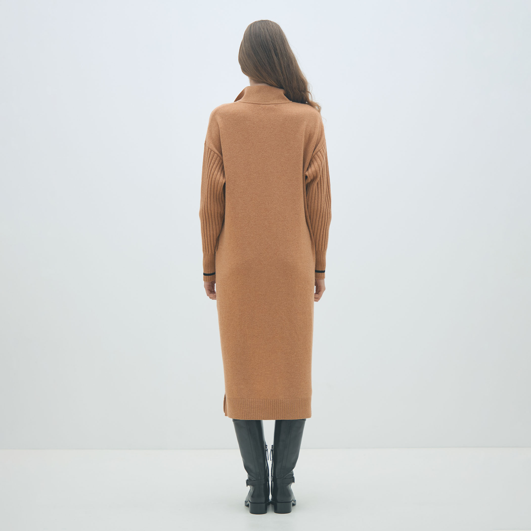 【連休価格】maku textiles クレープカディ　スキッパーワンピース 7色展開/XS-LLサイズ》ダブルポケットスキッパーシャツ