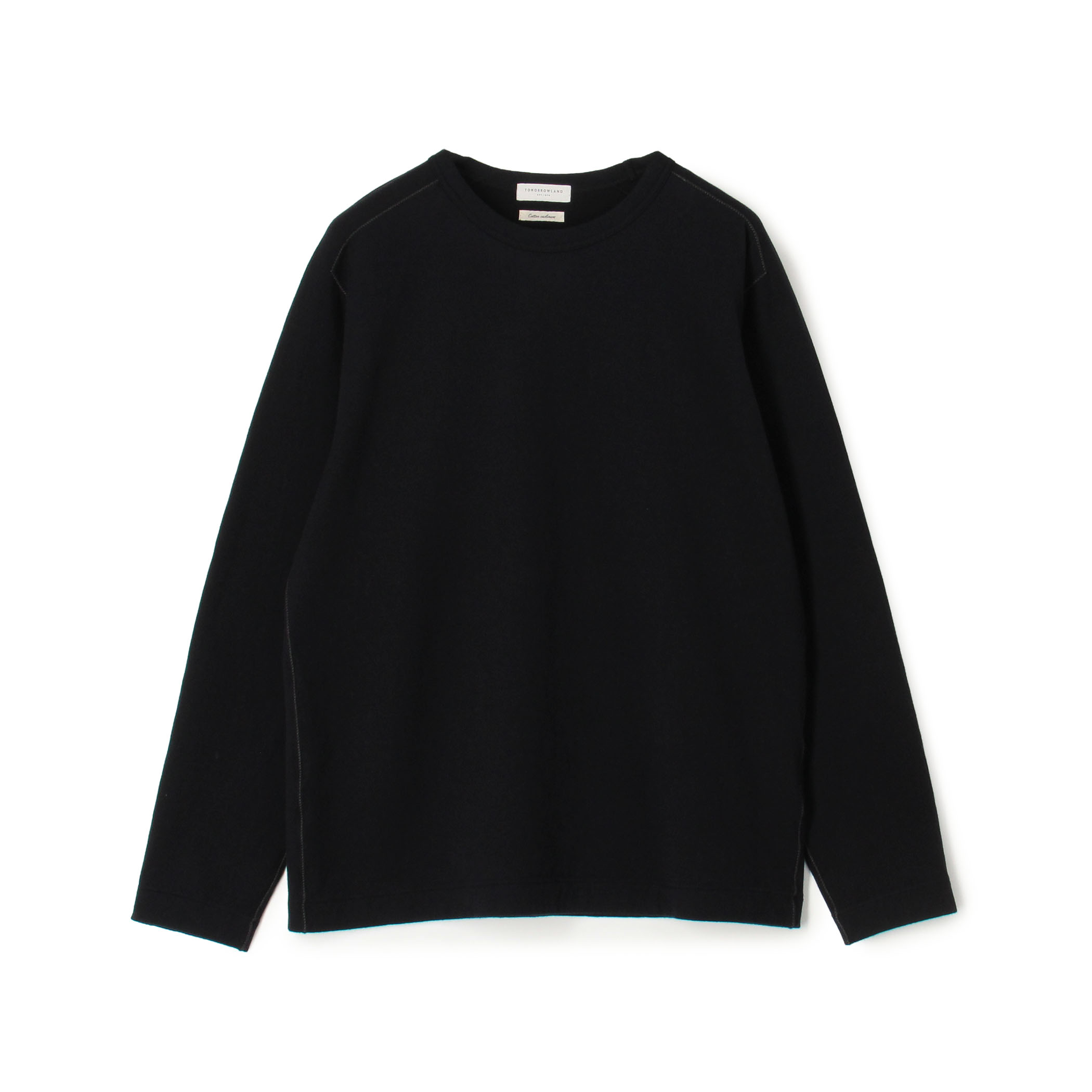 コットンカシミヤ 接結 クルーネックカットソー