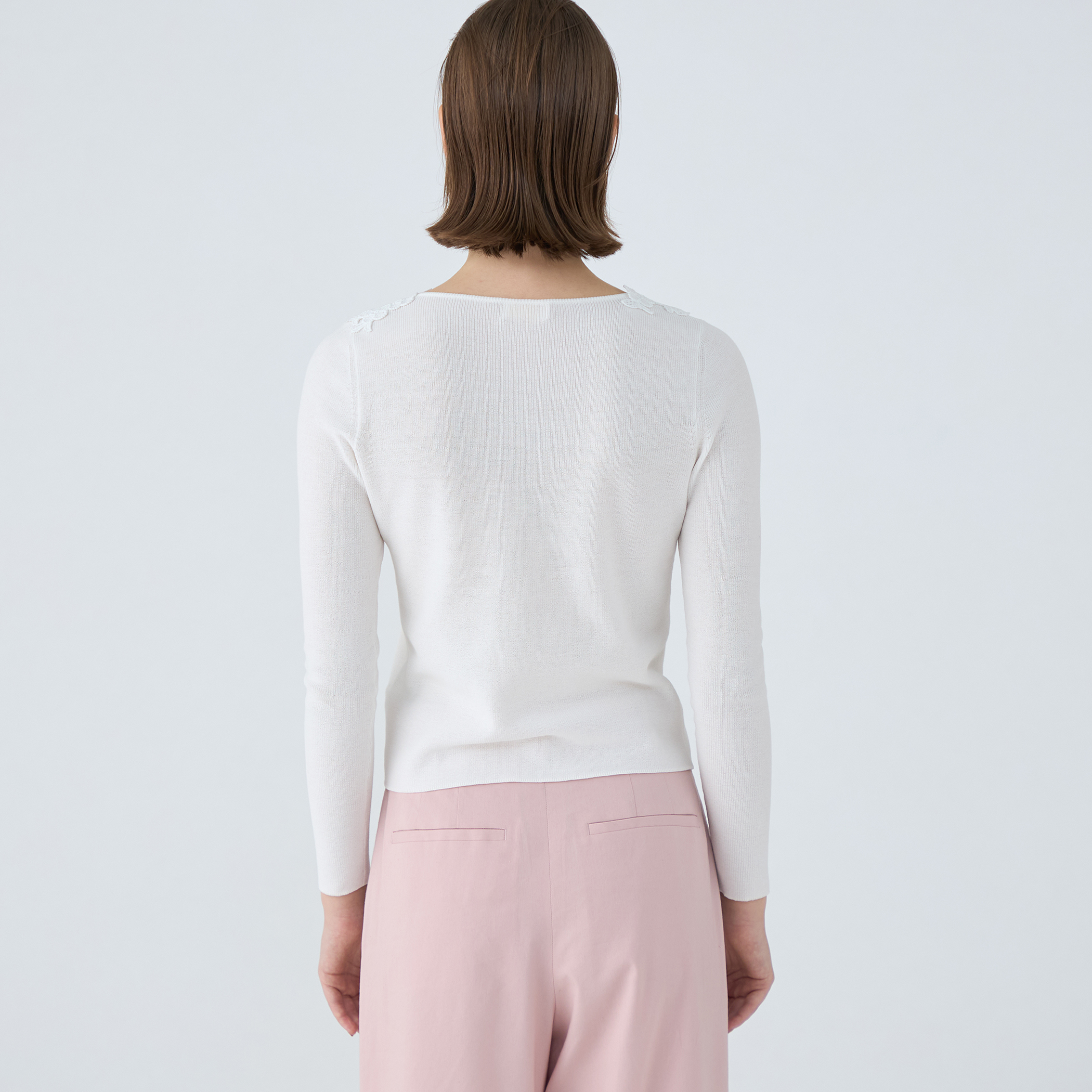 Ballsey - ボールジー 25SS レーステープコンビ Vネックプル
