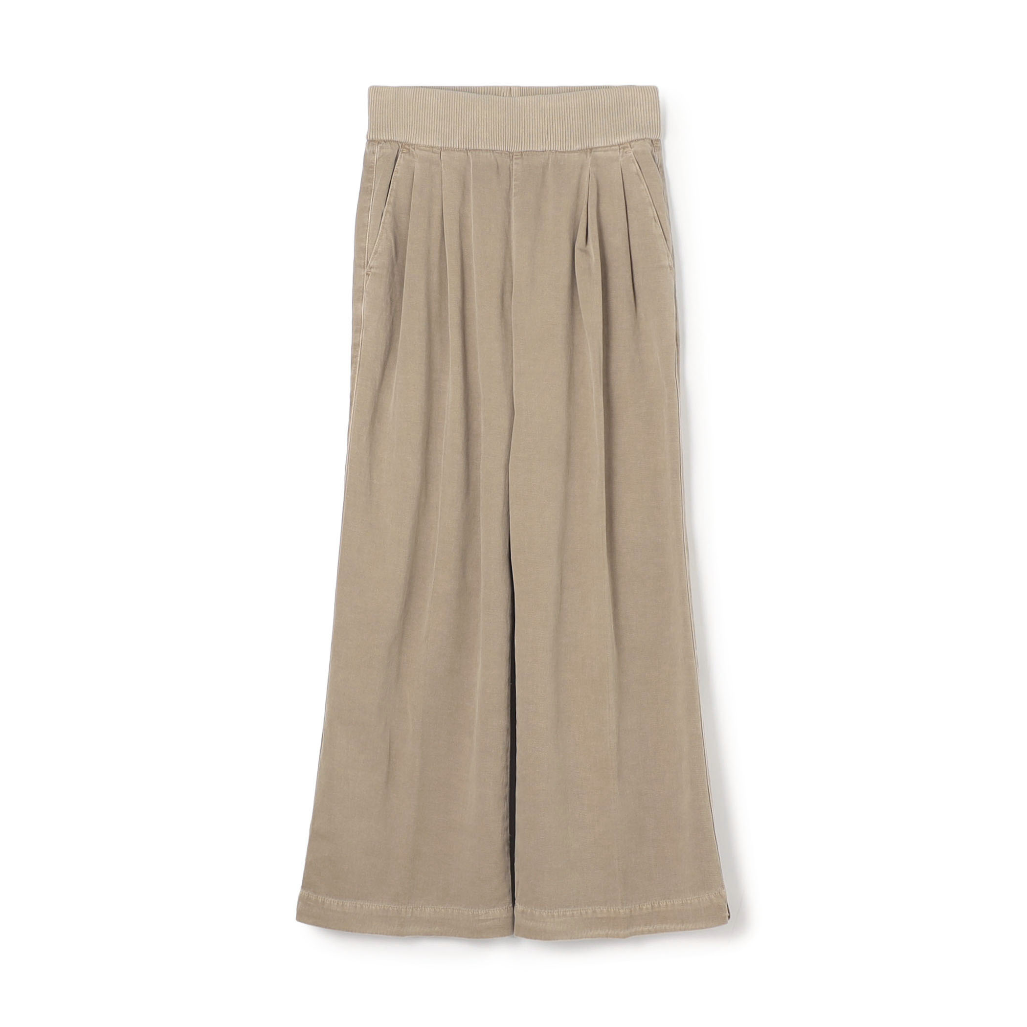 リブウエスト ワイドレッグパンツ  WCGT1099