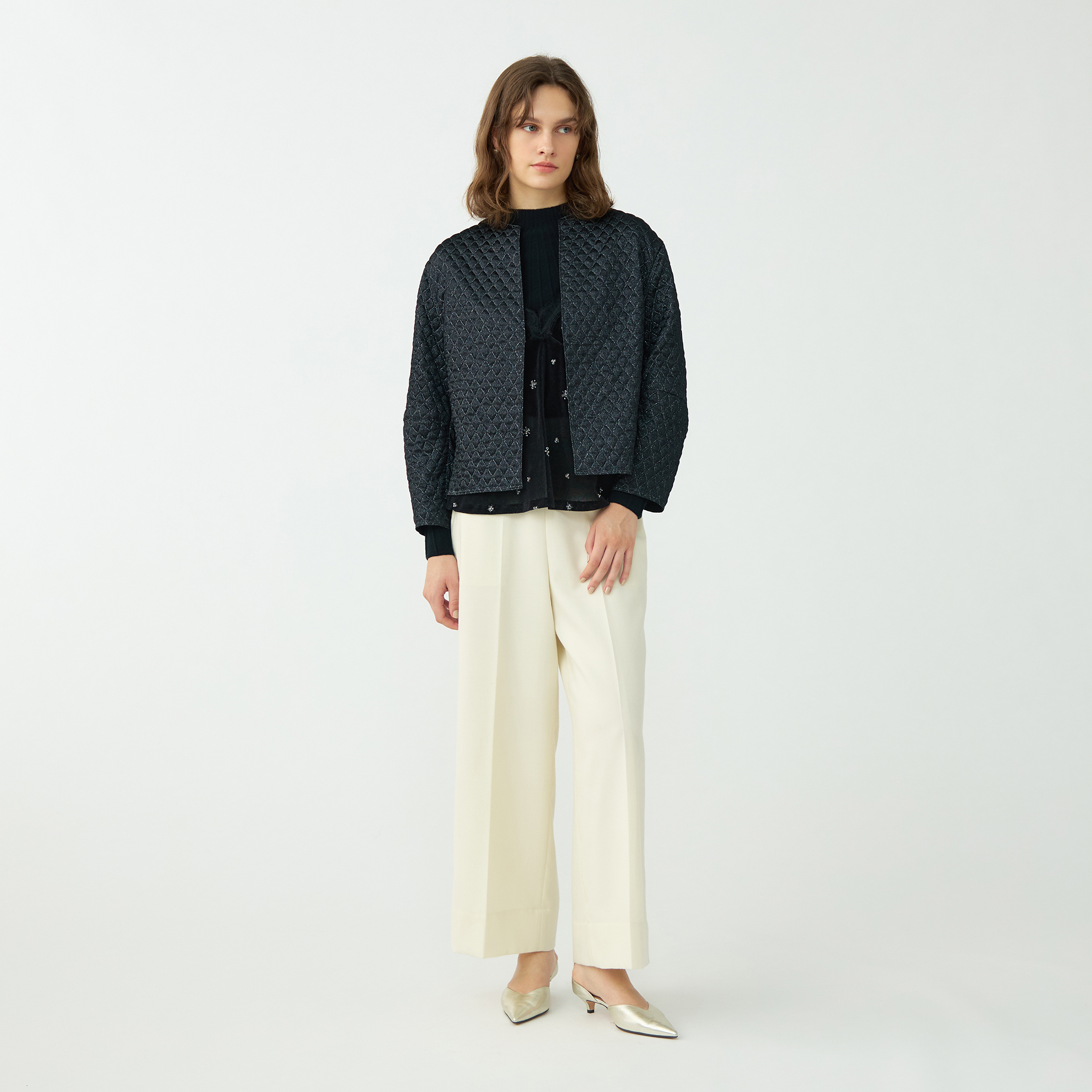 ラメマトラッセ バックペプラムジャケット｜トゥモローランド 公式通販