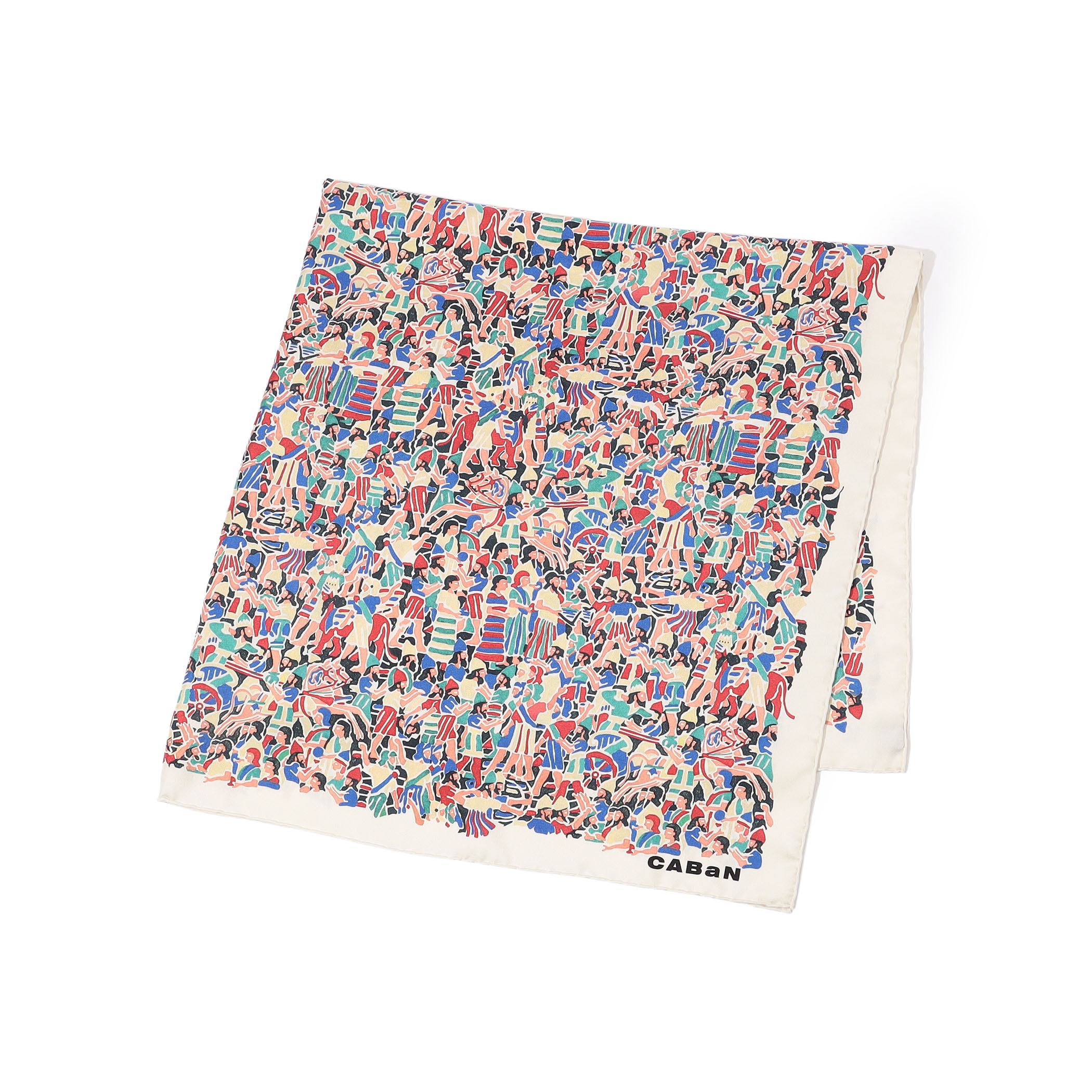 Festival シルクプリントスカーフ