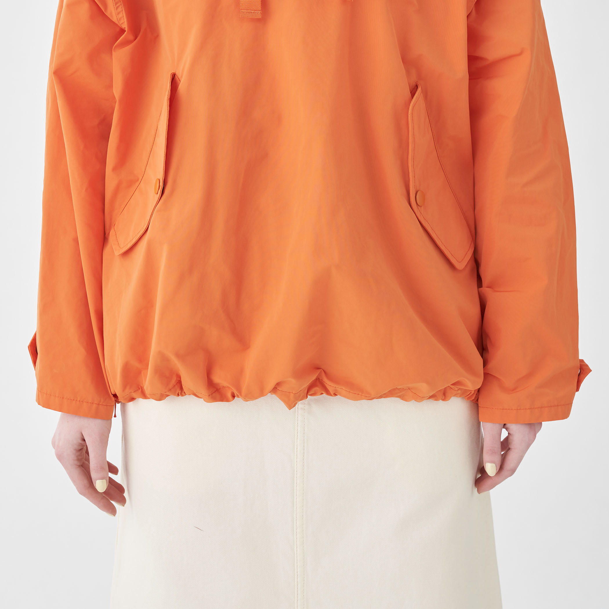 ポリステルコットンメモリークロス アノラックパーカ