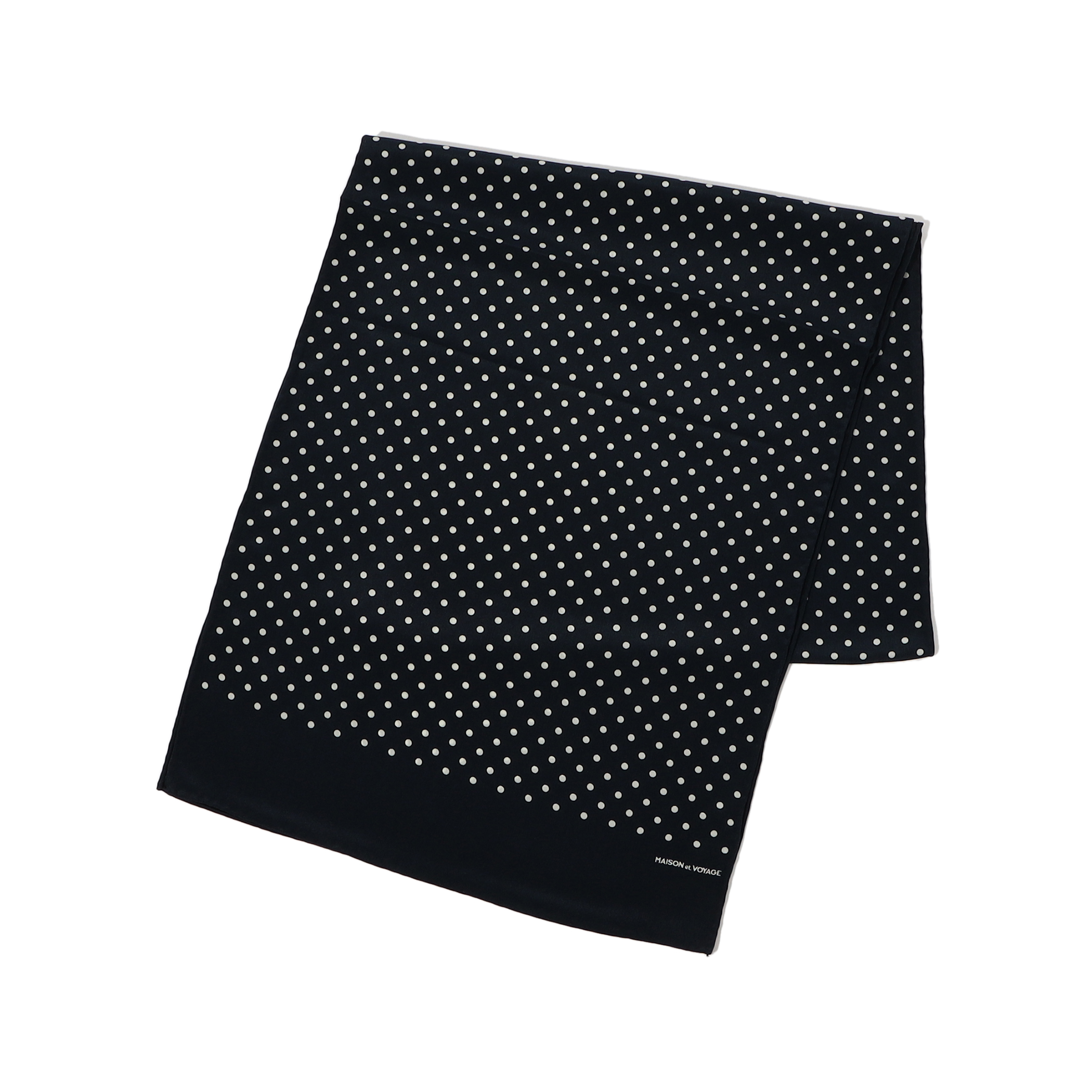 MAISON et VOYAGE シルク 4mmドット ストール