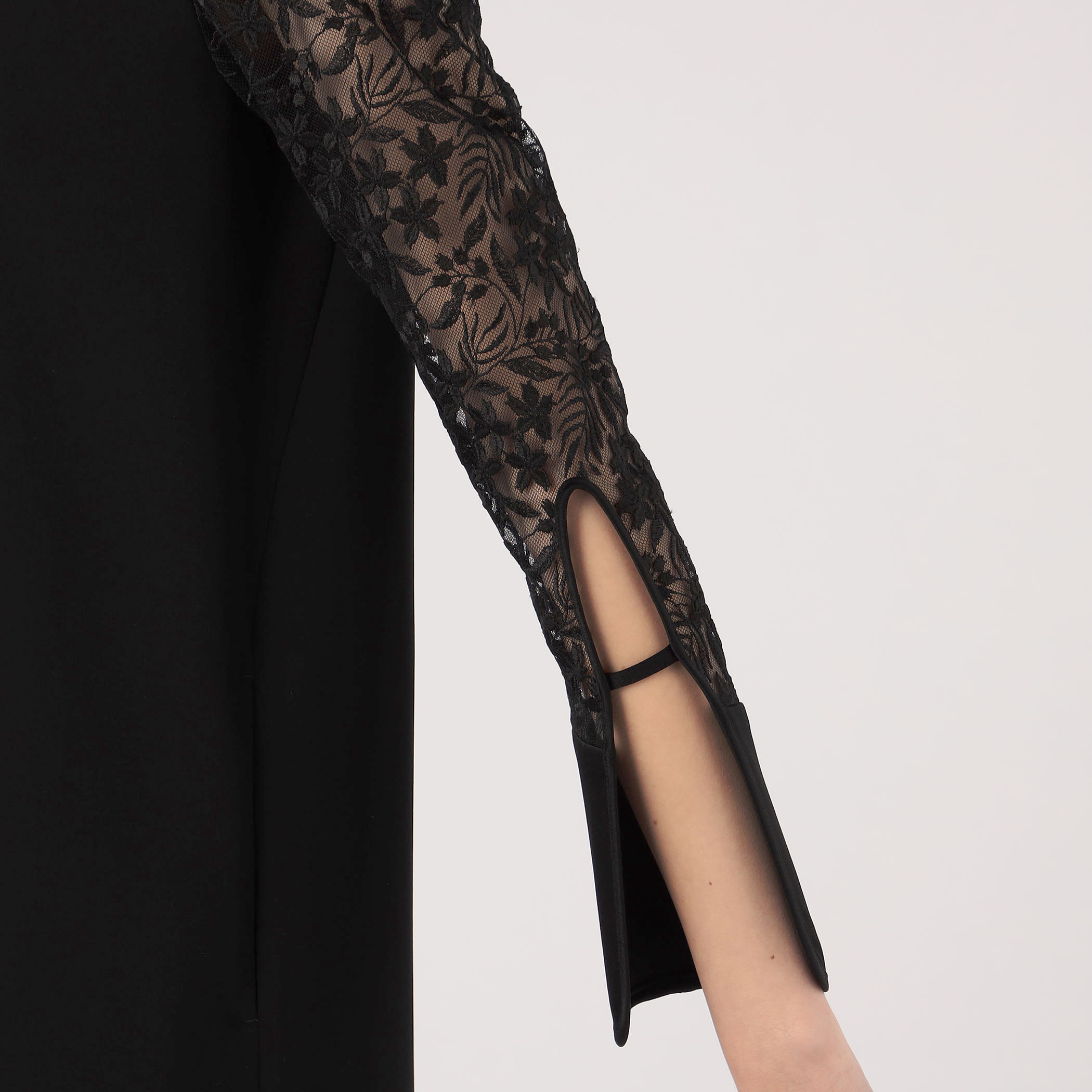 mame Floral Lace Sleeve Dress-