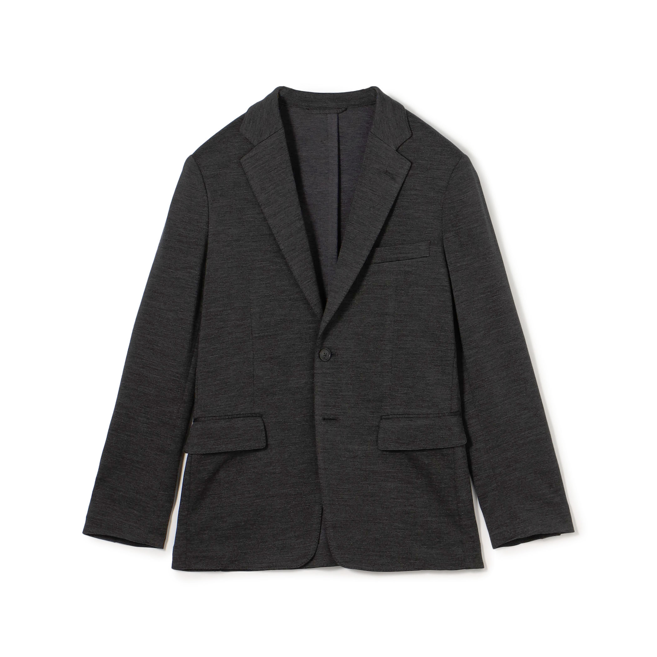 ウールコットンジャージー シングルブレステッド2Bジャケット DONDI