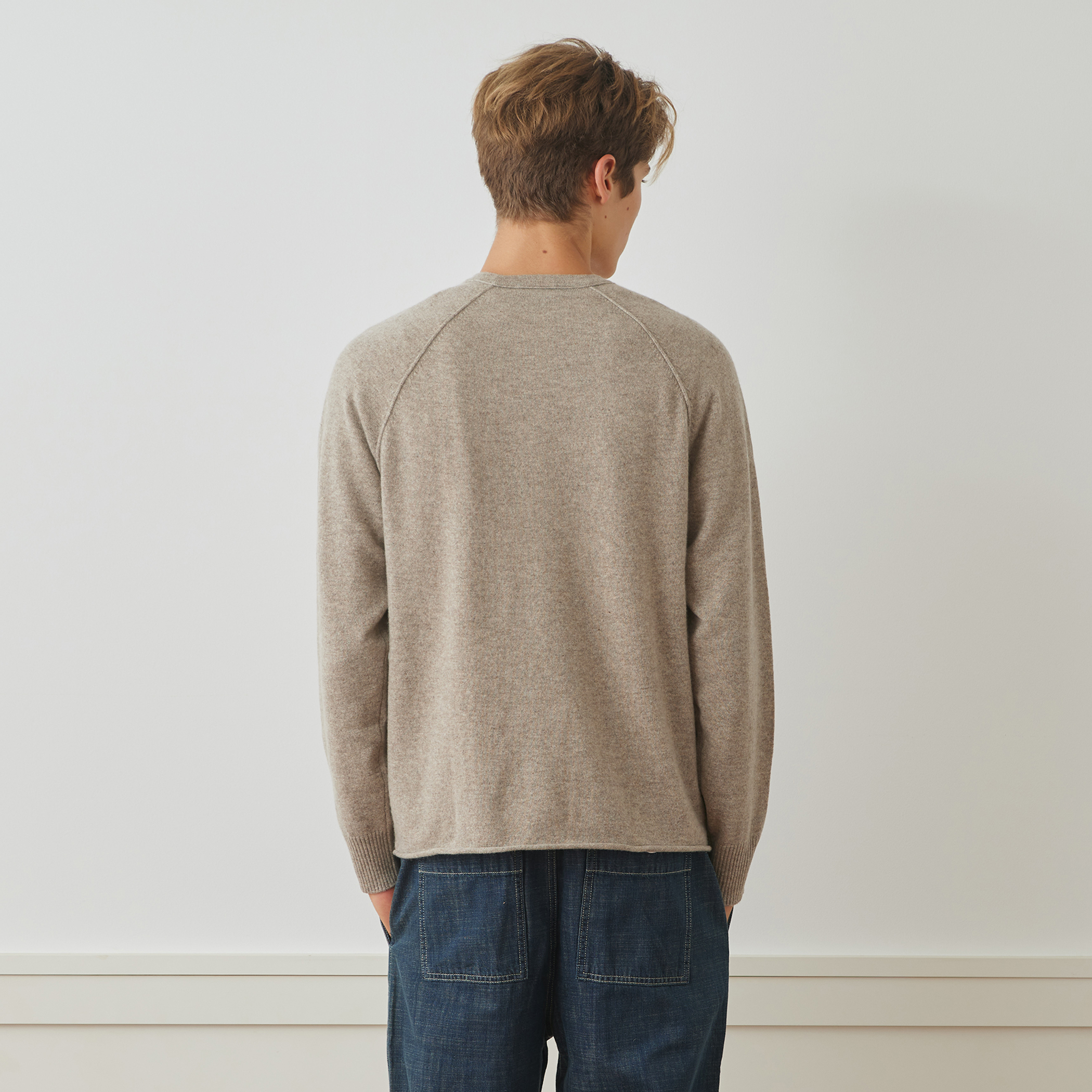 リサイクルカシミヤ ラグランスリーブプルオーバー MRBC3589