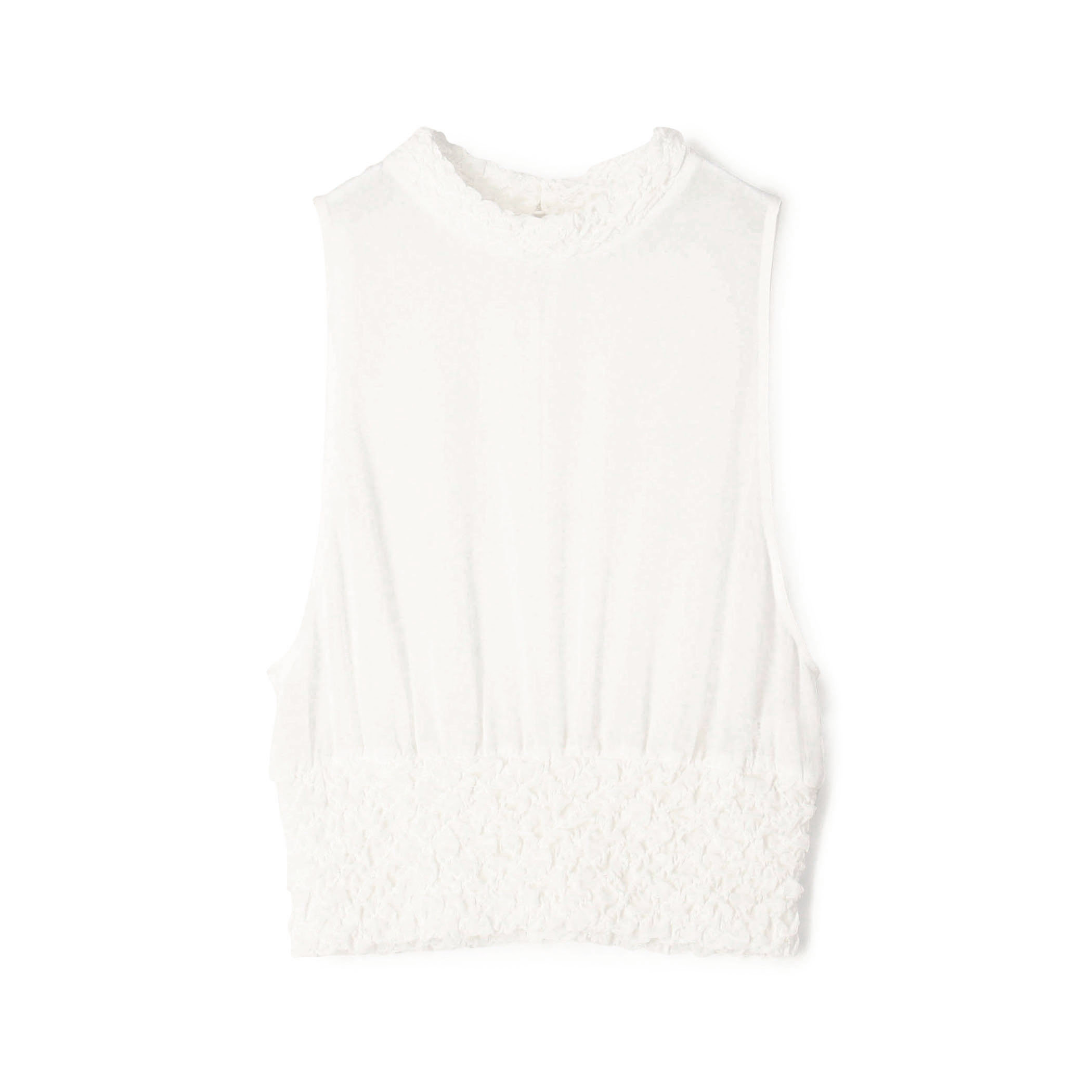 シャーリングシルク タンクトップ