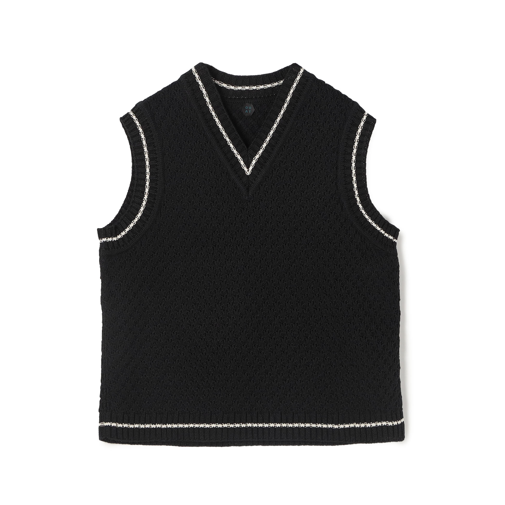 OUAT META VEST コットン Vネック ニットベスト