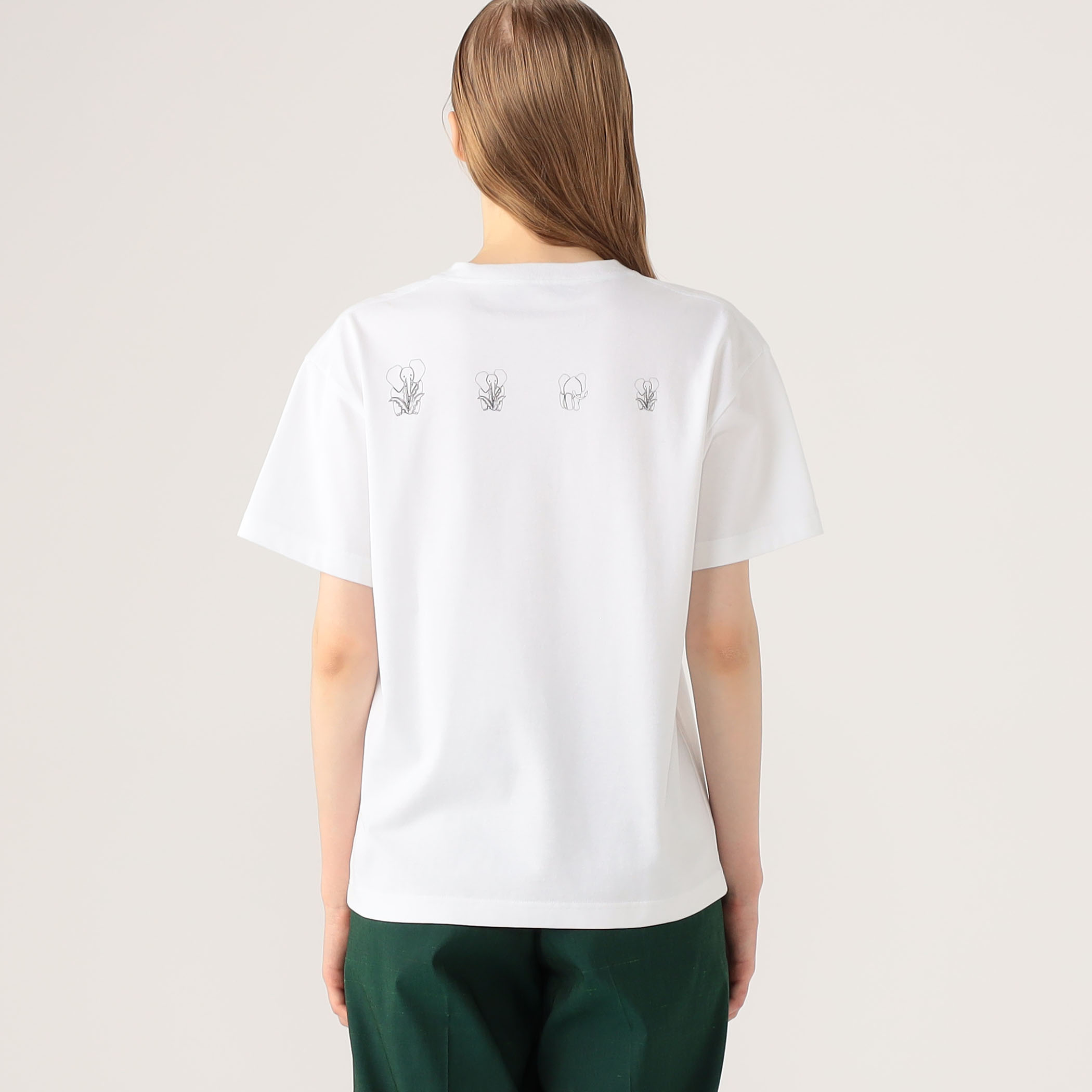 CABaN ドライスビンコットン ELEPHANTマーチエンブロイダリーT