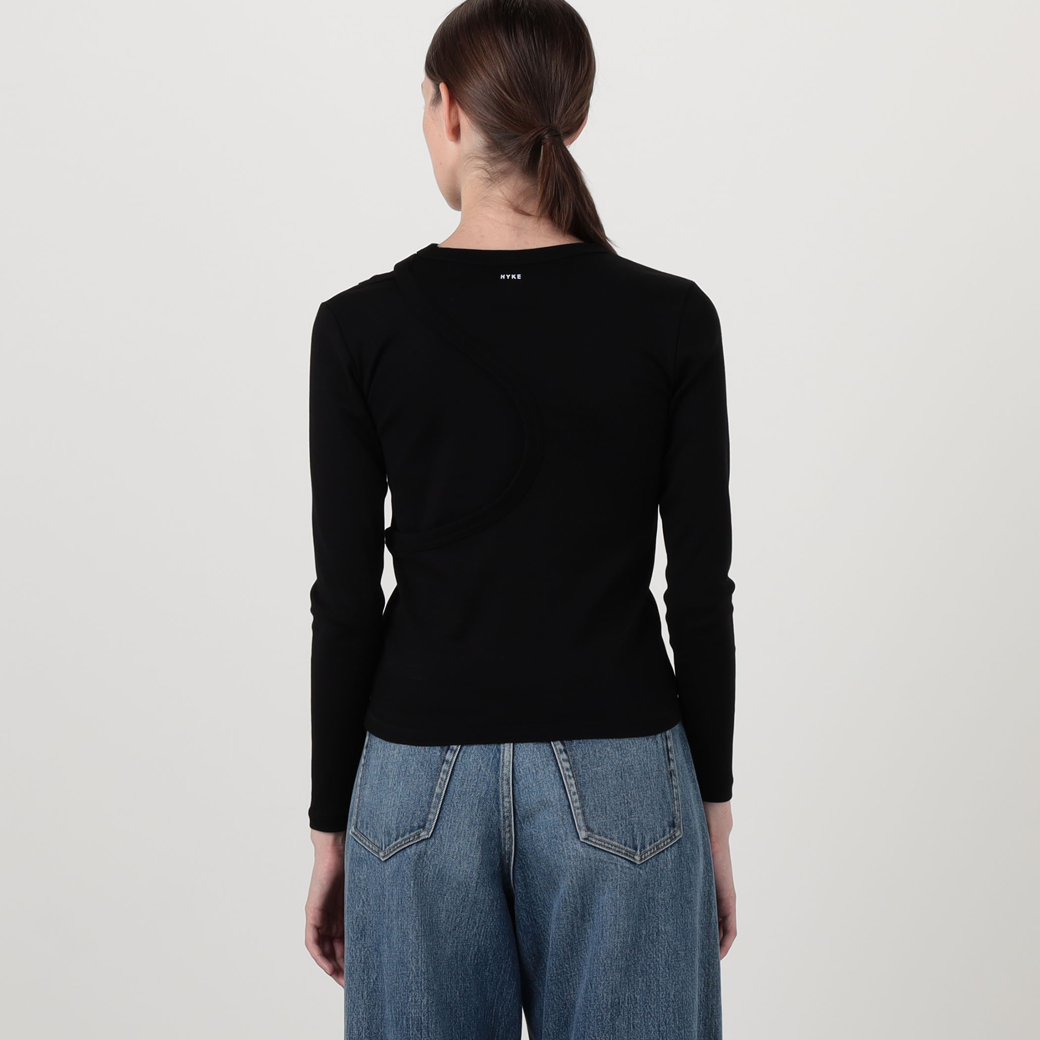 HYKE LAYERED L/S TEE レイヤード ロングスリーブTシャツ