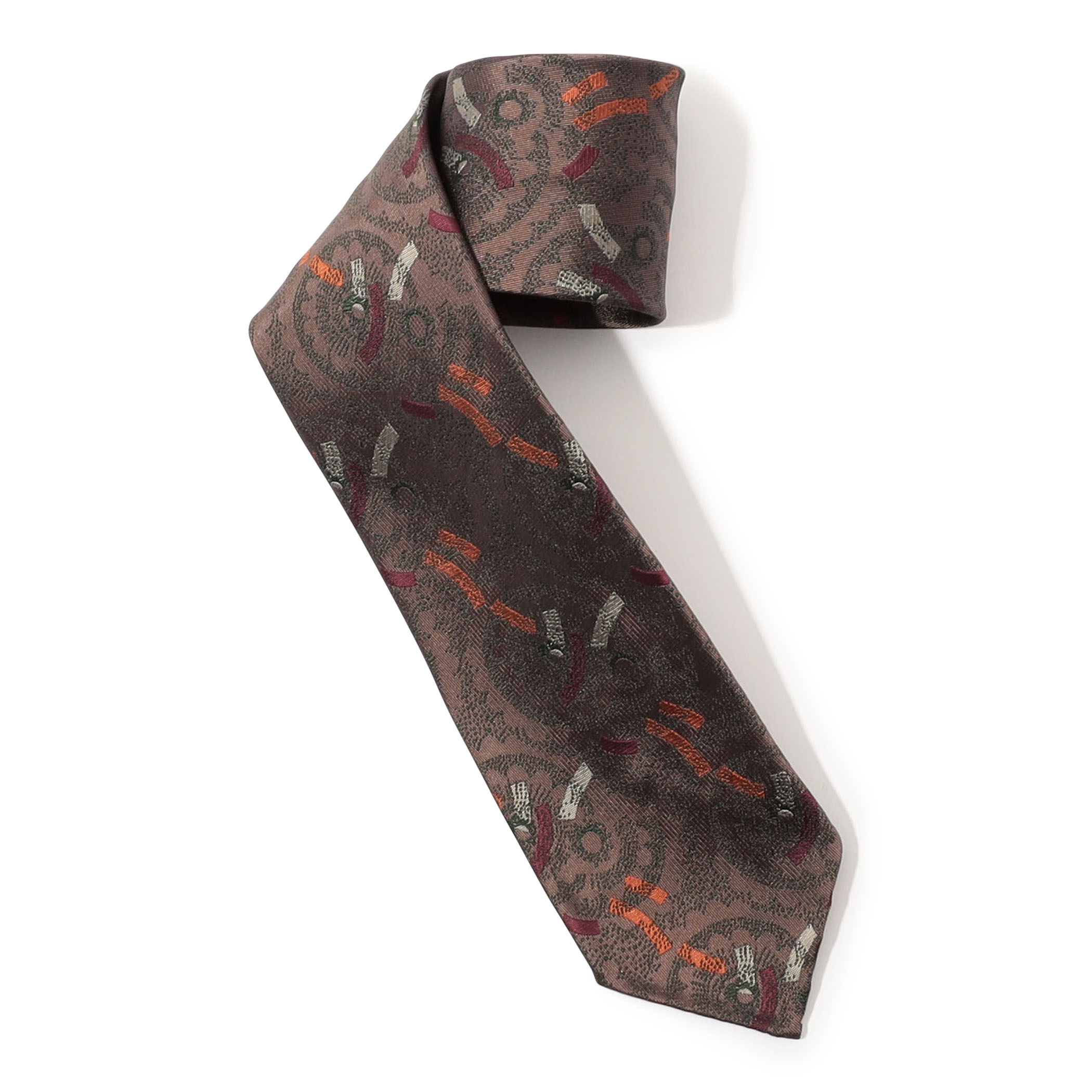TOMORROWLAND MADE IN ITALY シルクジャガード 小紋柄ネクタイ