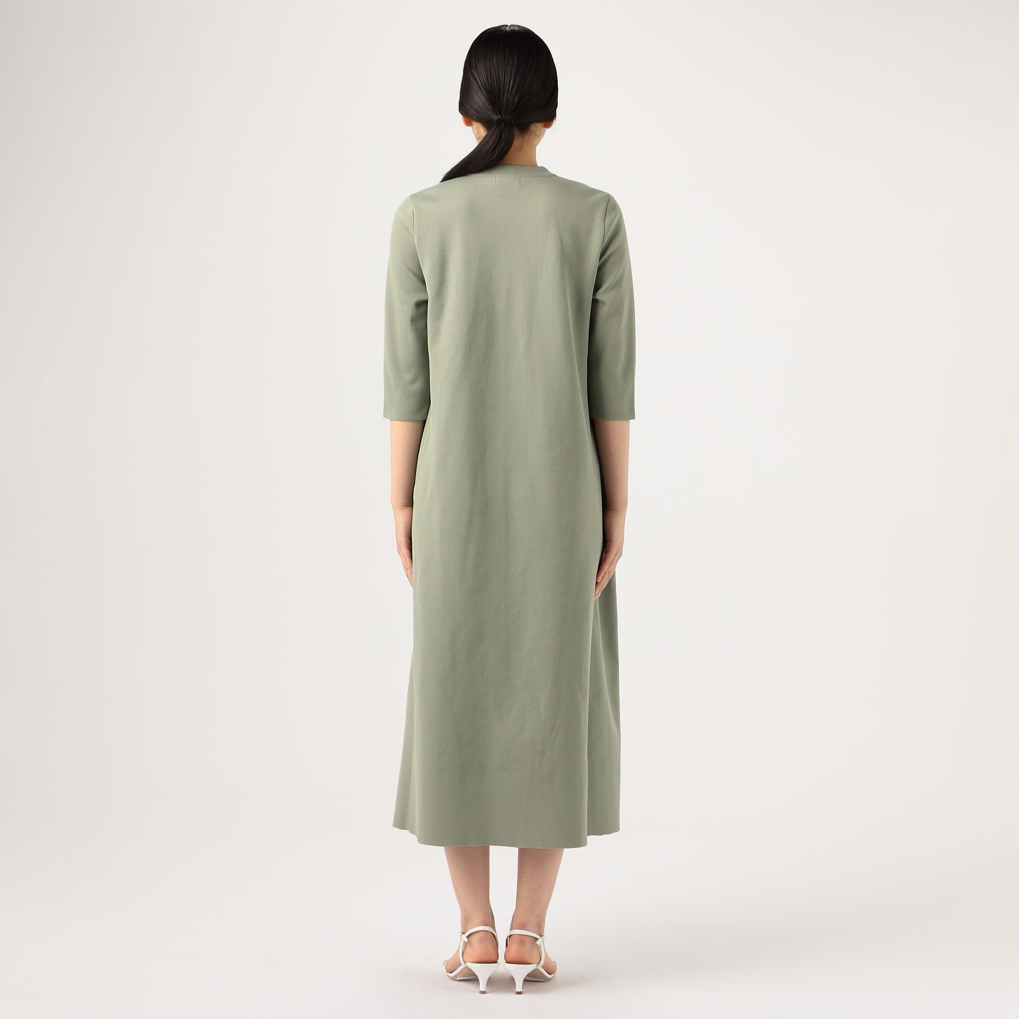 ドライミラノリブ レースアップワンピース｜トゥモローランド 公式通販