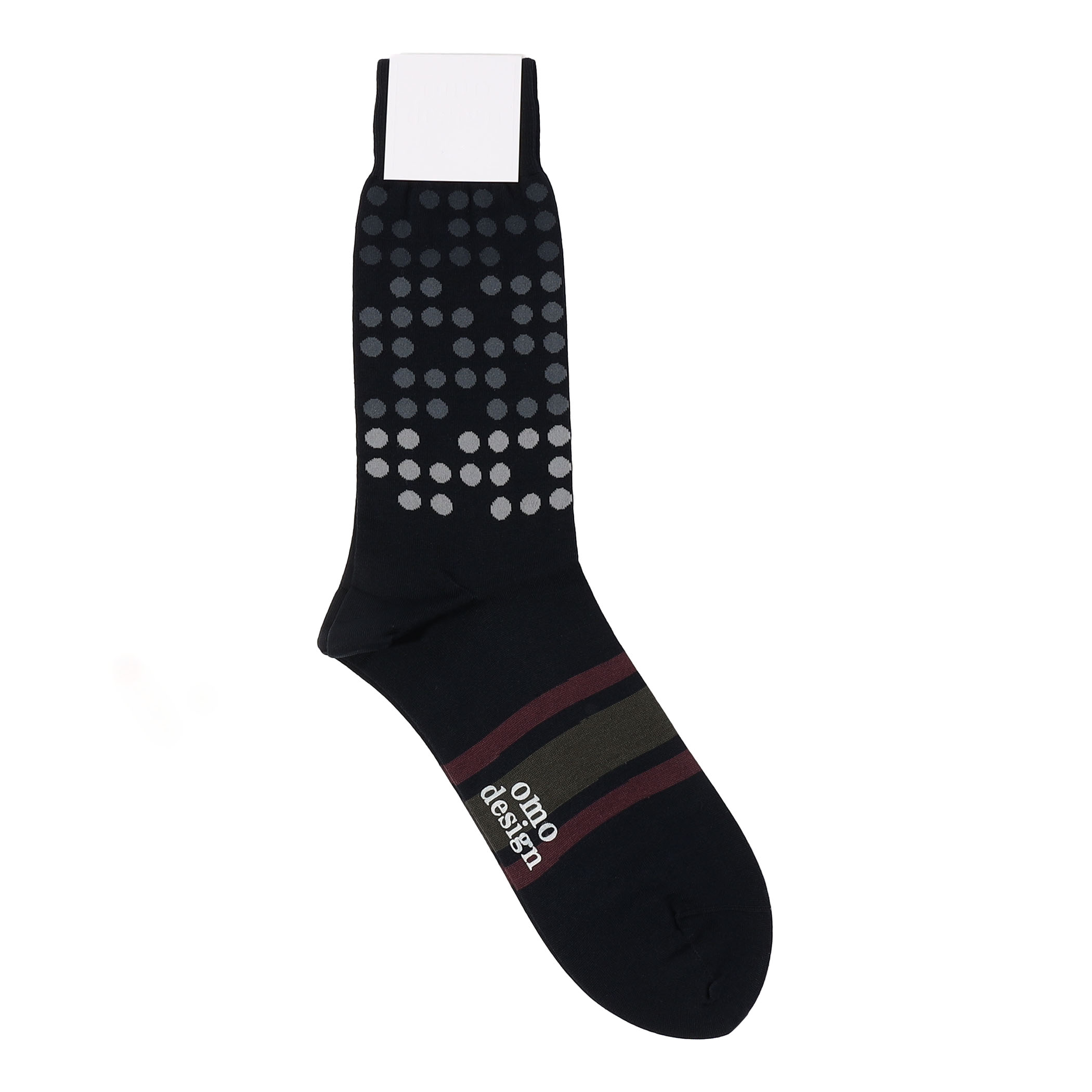 omo design LINE DOT コットンナイロンソックス