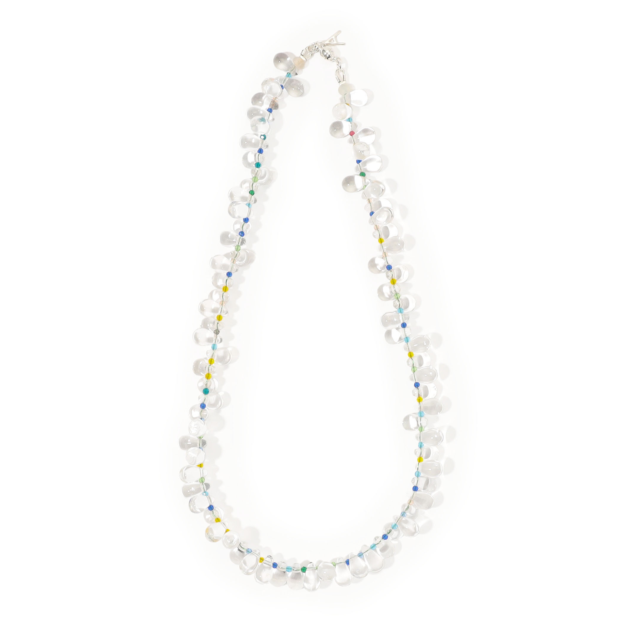 AGLAGLA Mini Grape Glass Beads ネックレス