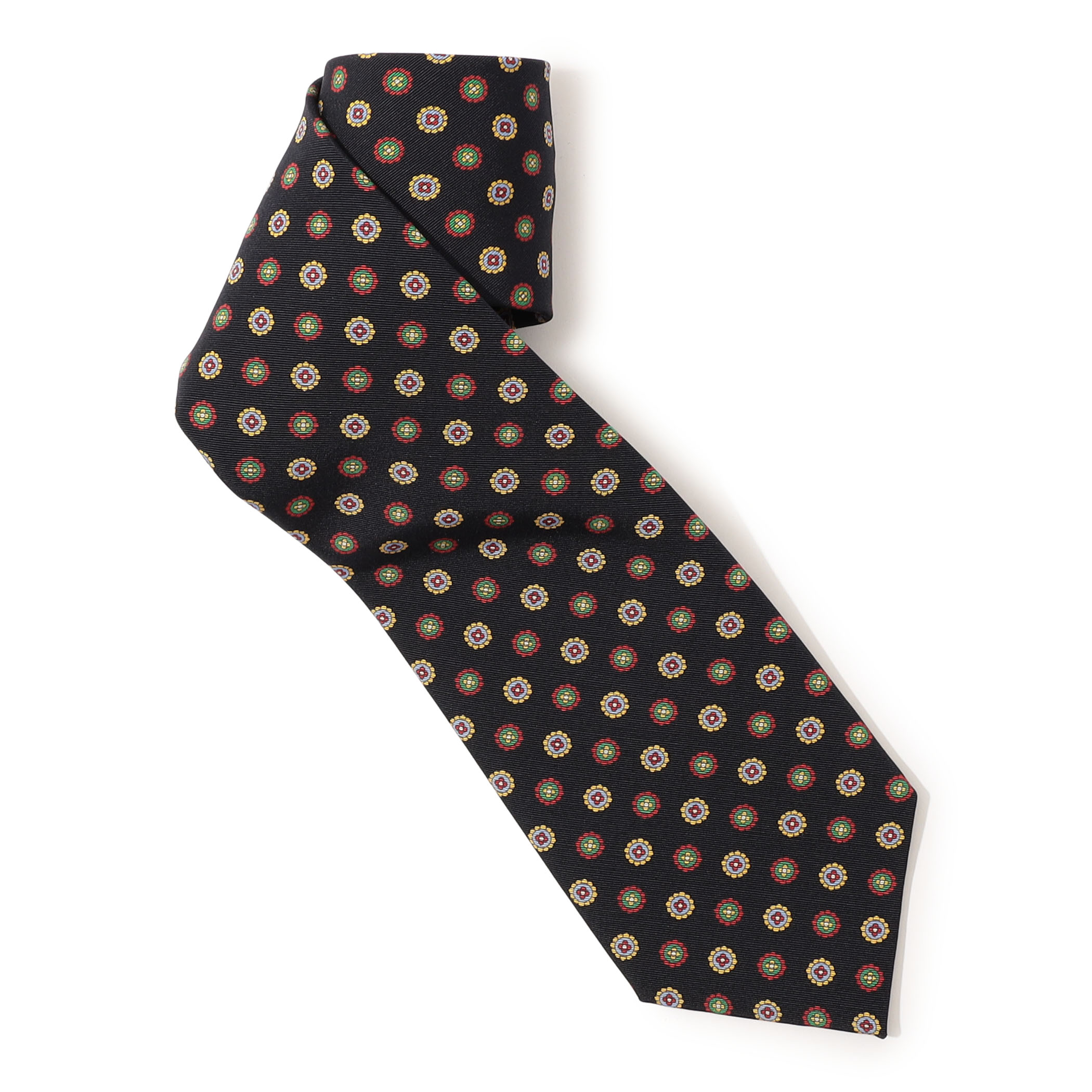 Atkinsons アイリッシュポプリン 小紋柄ネクタイ