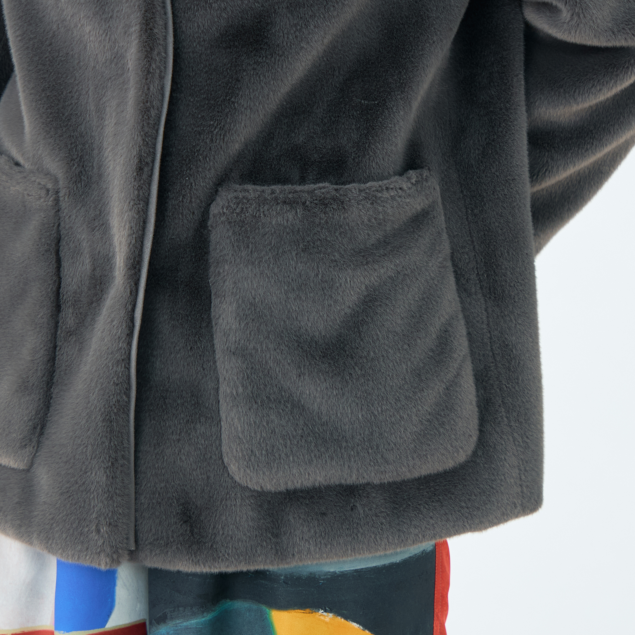 スムースファー Vカラージャコット｜トゥモローランド 公式通販