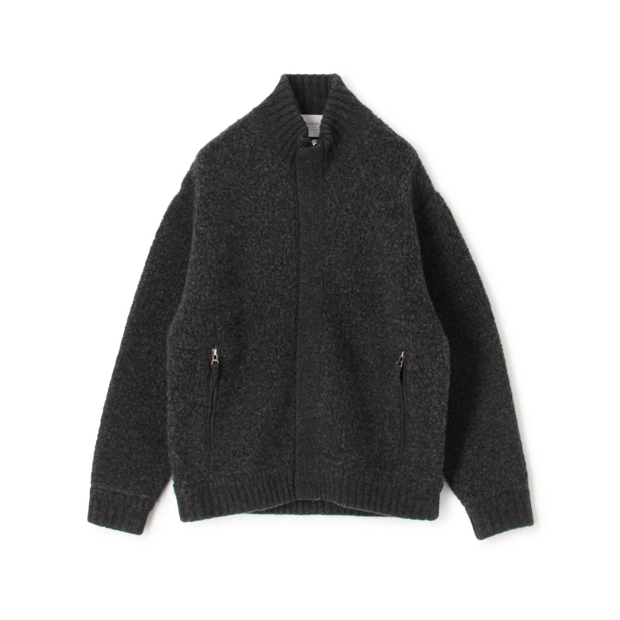 【WEB先行予約】TOMORROWLAND tricot ウールカシミヤ パイルフリースジップカーディガン