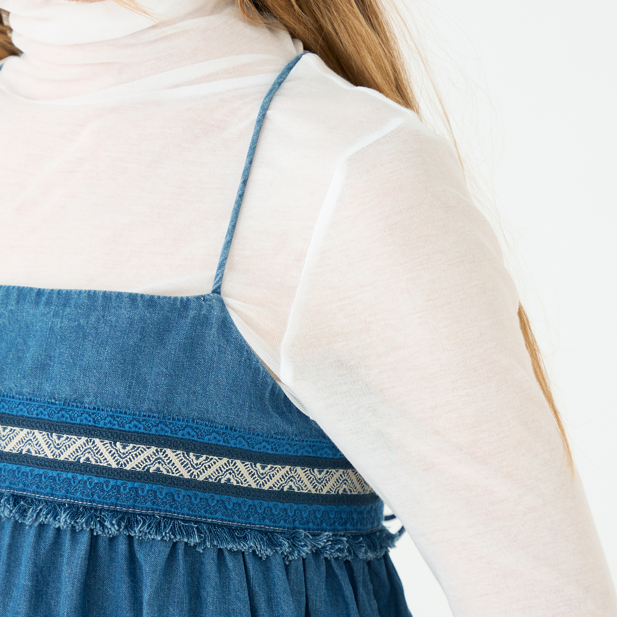 ラインエンブロイダリー ペプラムキャミソール｜トゥモローランド 公式通販