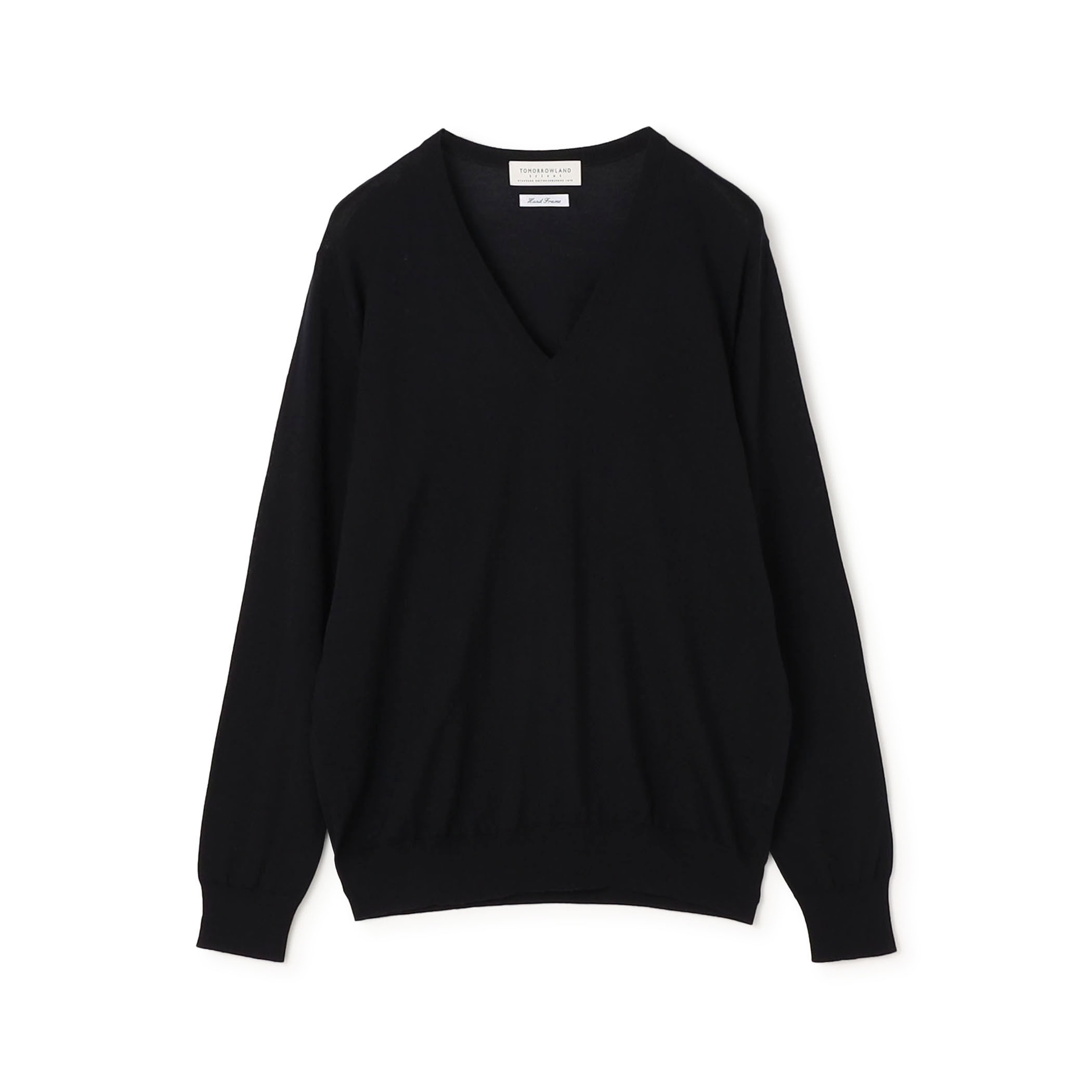 TOMORROWLAND tricot スーパーファインメリノウール Vネックニット S-WOOL