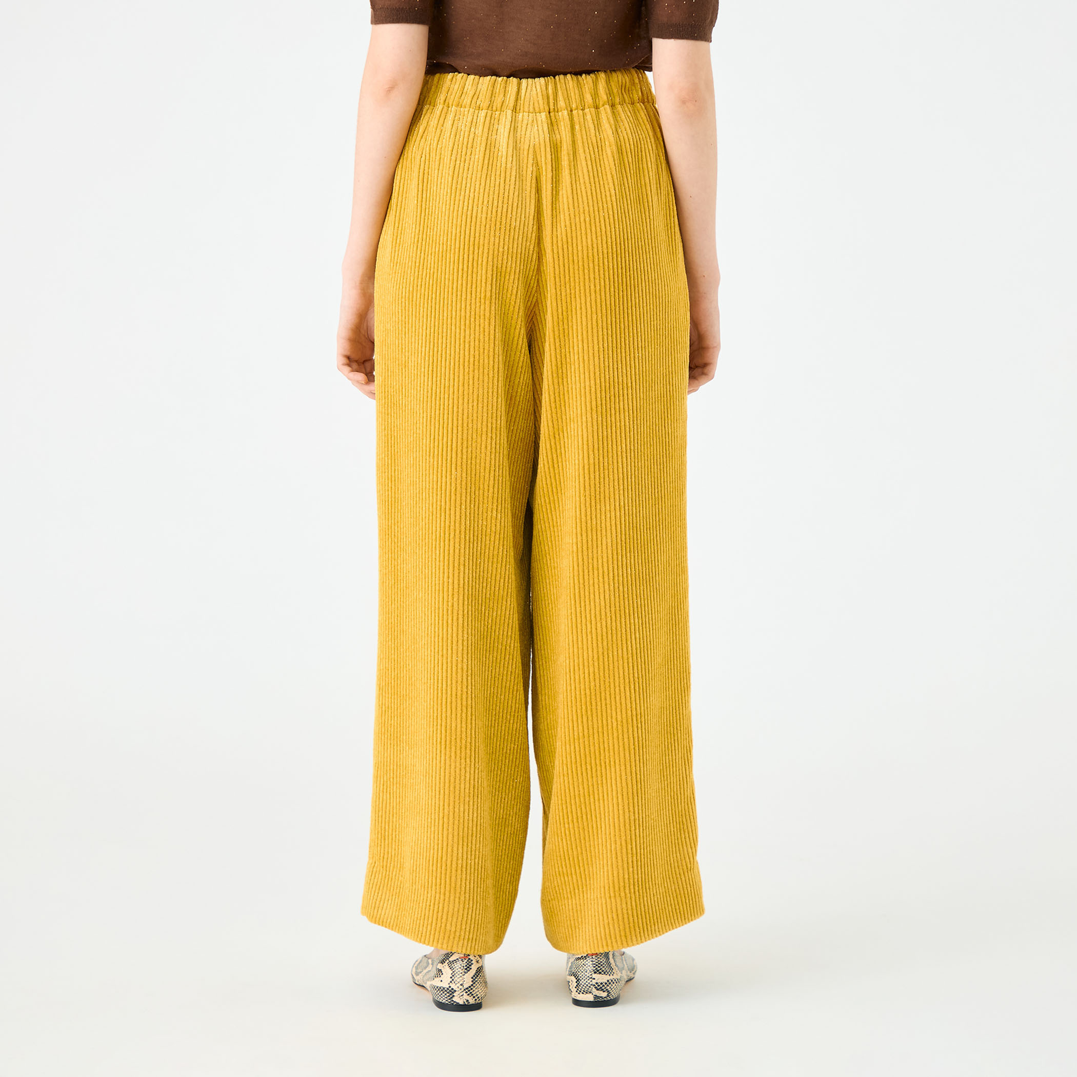 ラメコーデュロイ ワイドパンツ｜トゥモローランド 公式通販