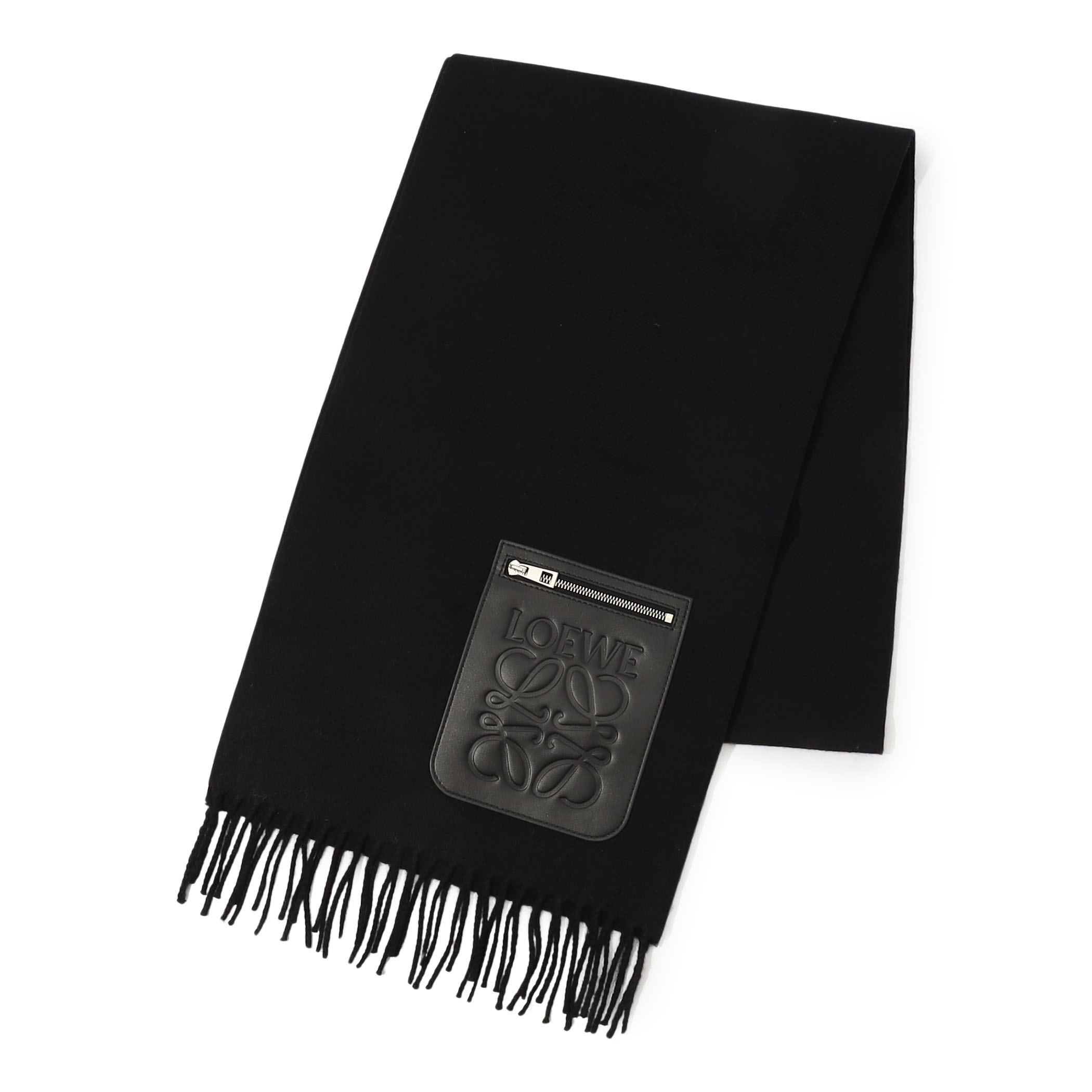 LOEWE 28X180 SCARF ウールカシミヤマフラー