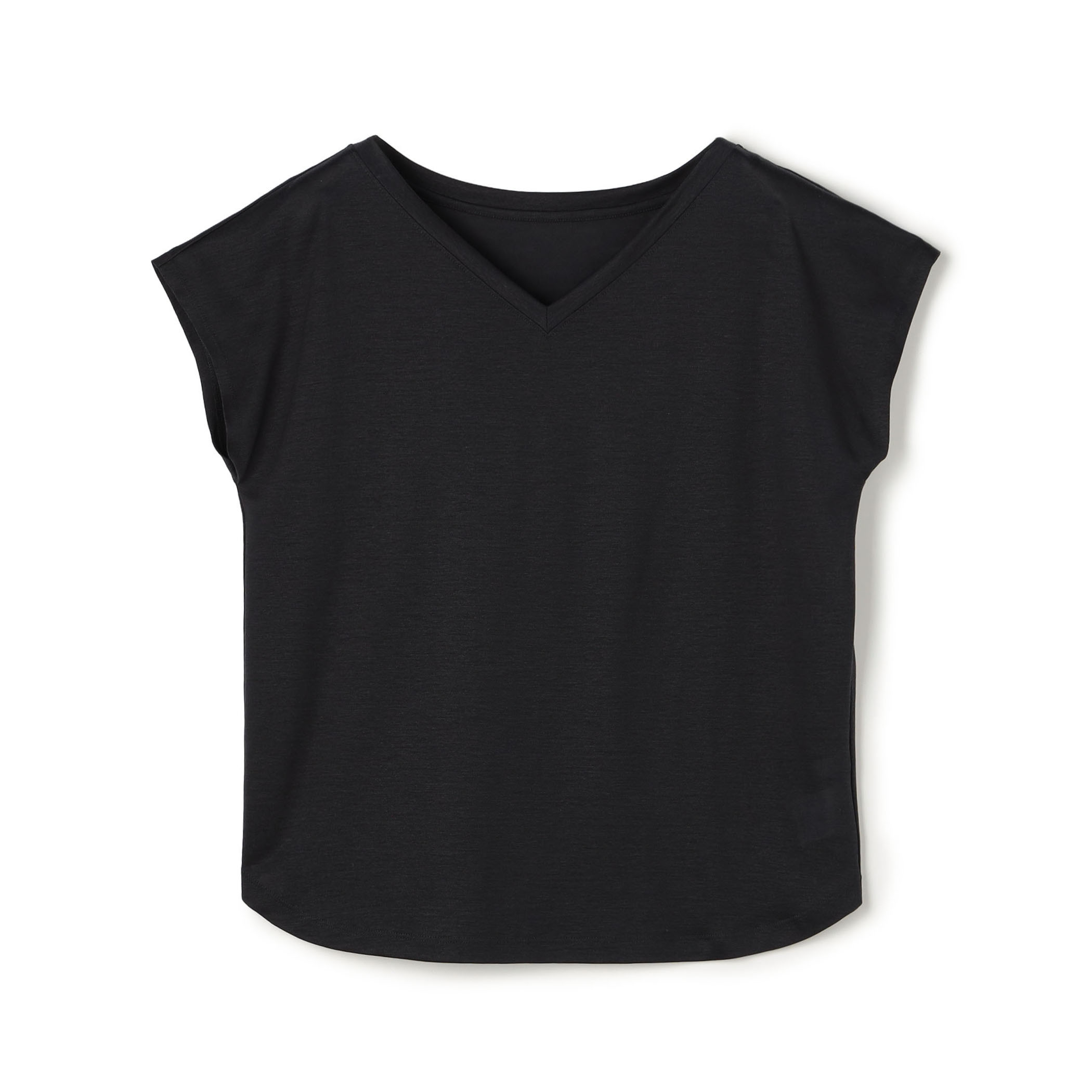 【WEB先行予約】シルキーコンパクトジャージー Vネックプルオーバー