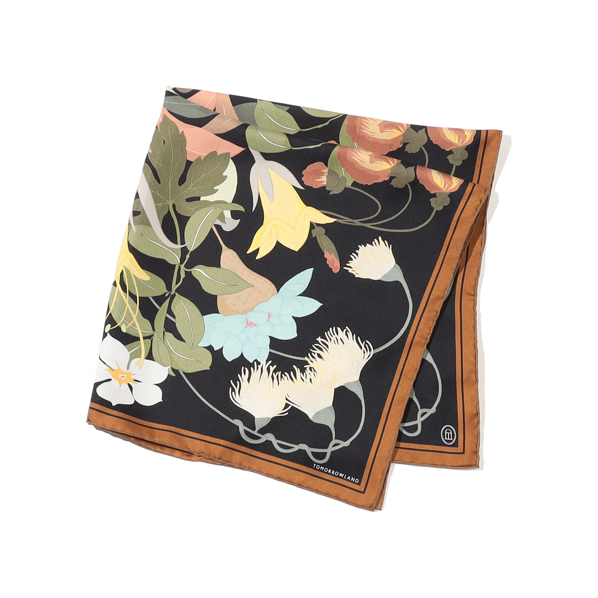 ATELIER TOMORROW FLOWER シルクスカーフ