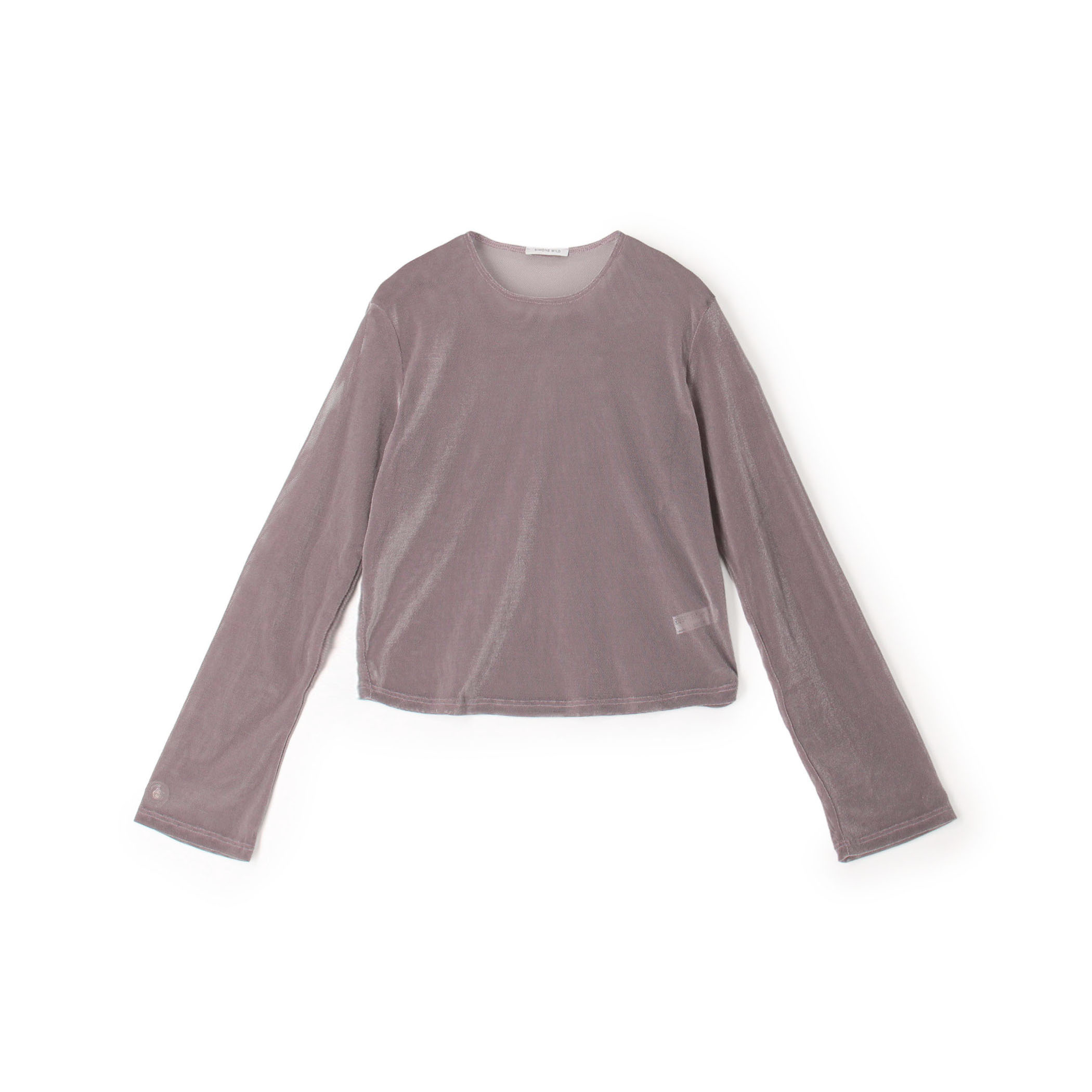 SIMONE WILD MESH VELVET EASY LS メッシュベルベット ロングスリーブTシャツ