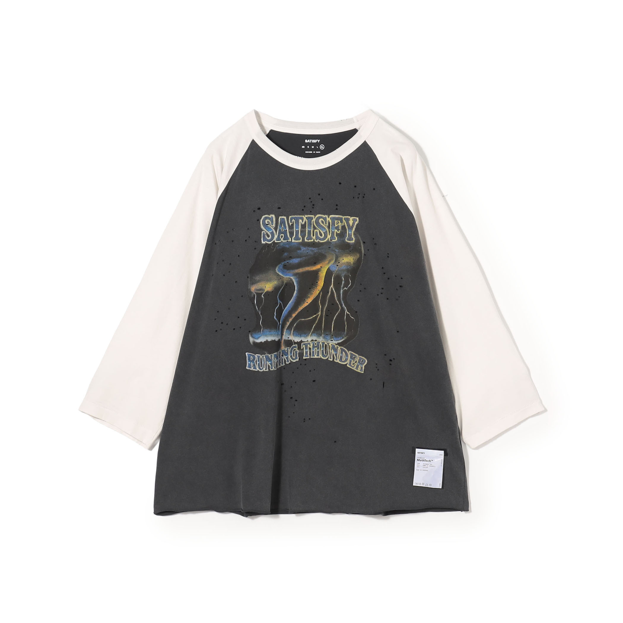 SATISFY MothTech BaseballT フットボールTシャツ