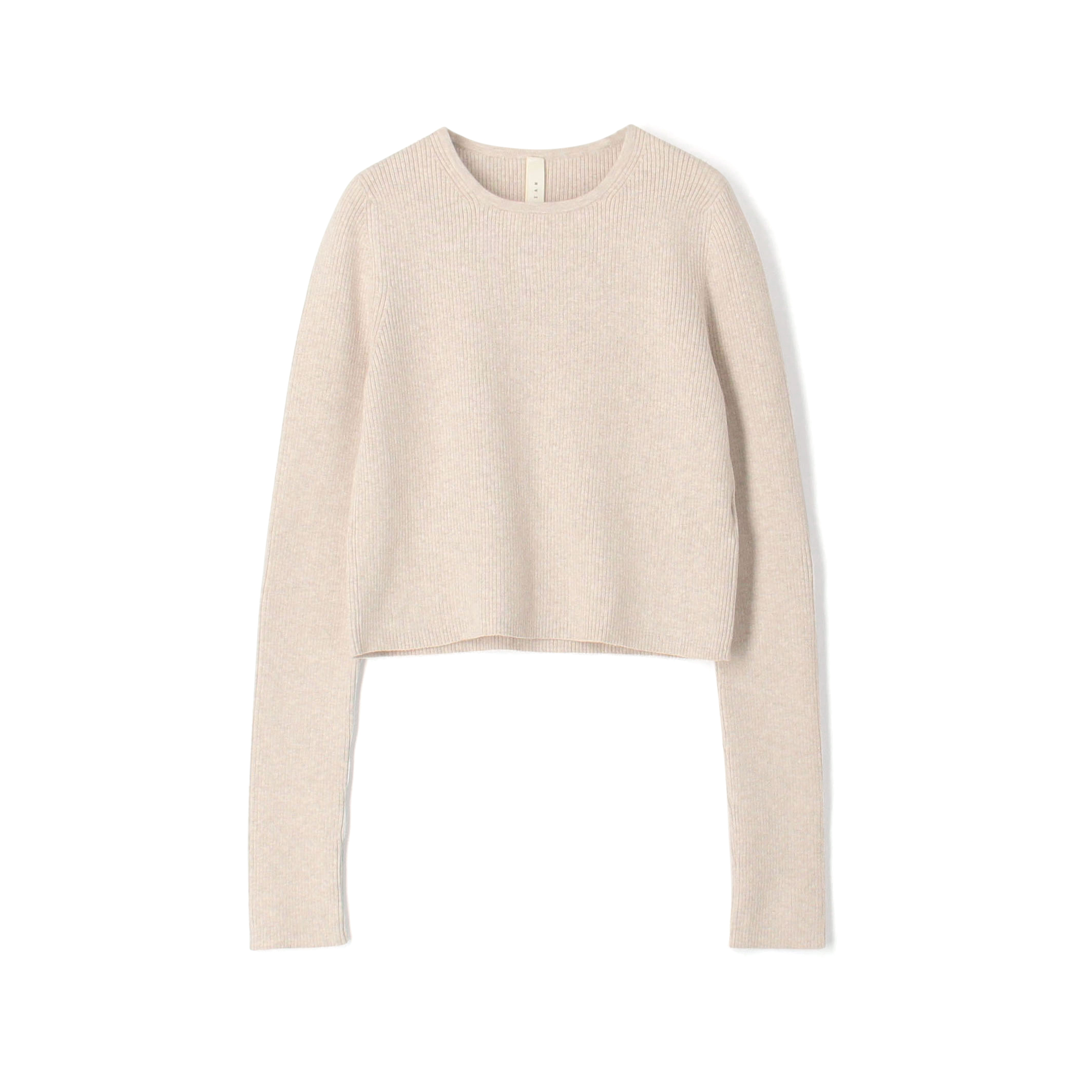 Lauren Manoogian RIB CROP CREWNECK ニット