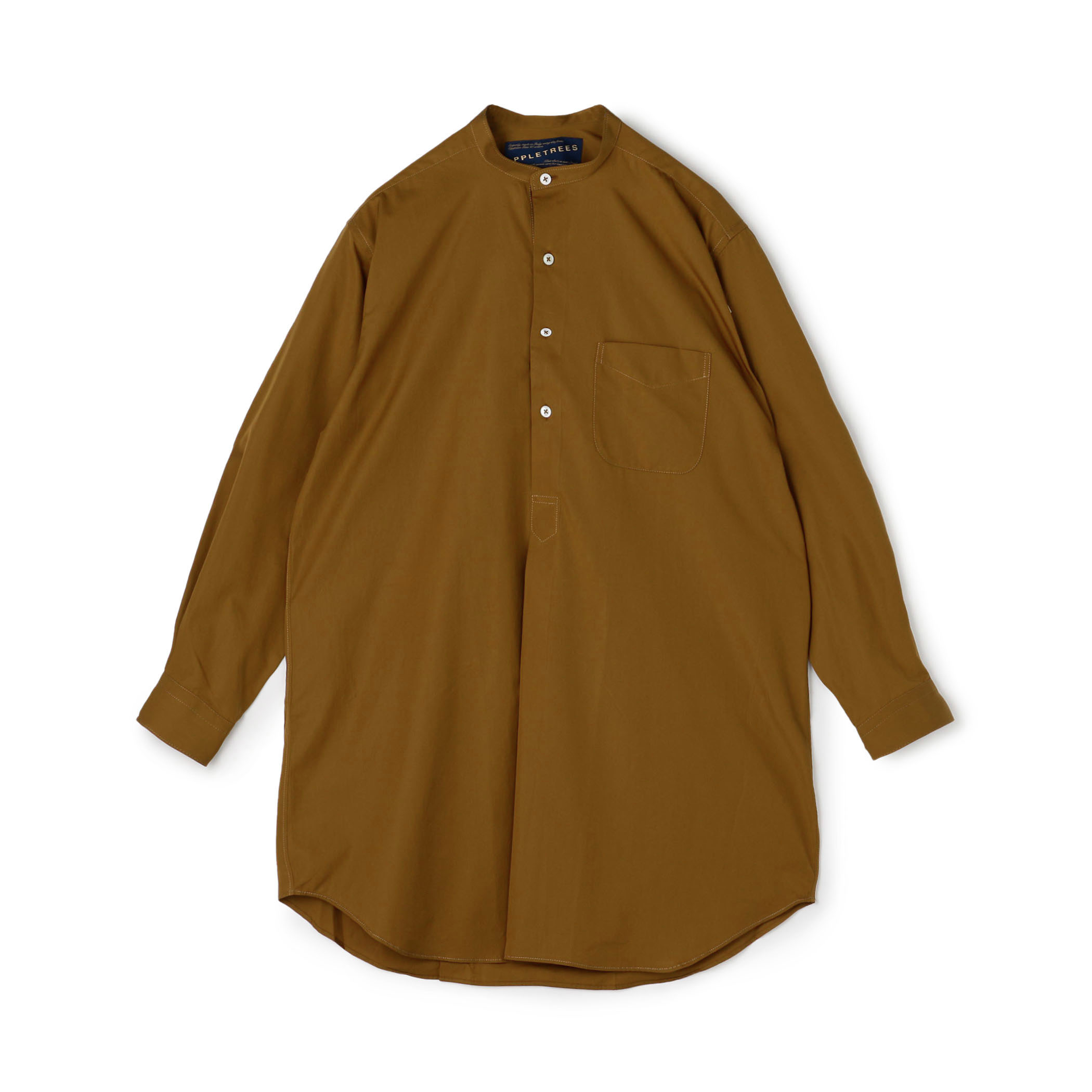 APPLETREES BAND COLLAR LONG SHIRTS ロングバンドカラーシャツ