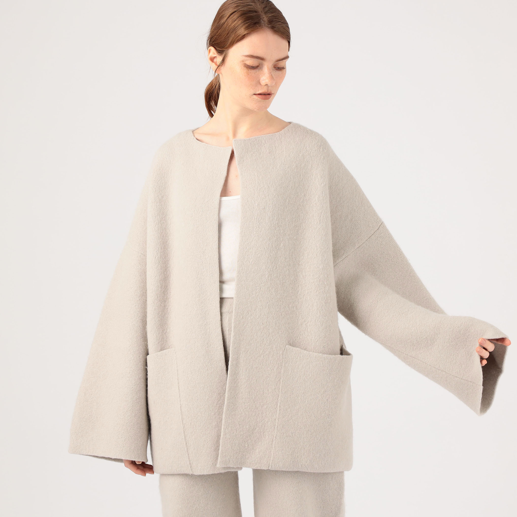 LAUREN MANOOGIAN FELT DUO ノーカラーコート