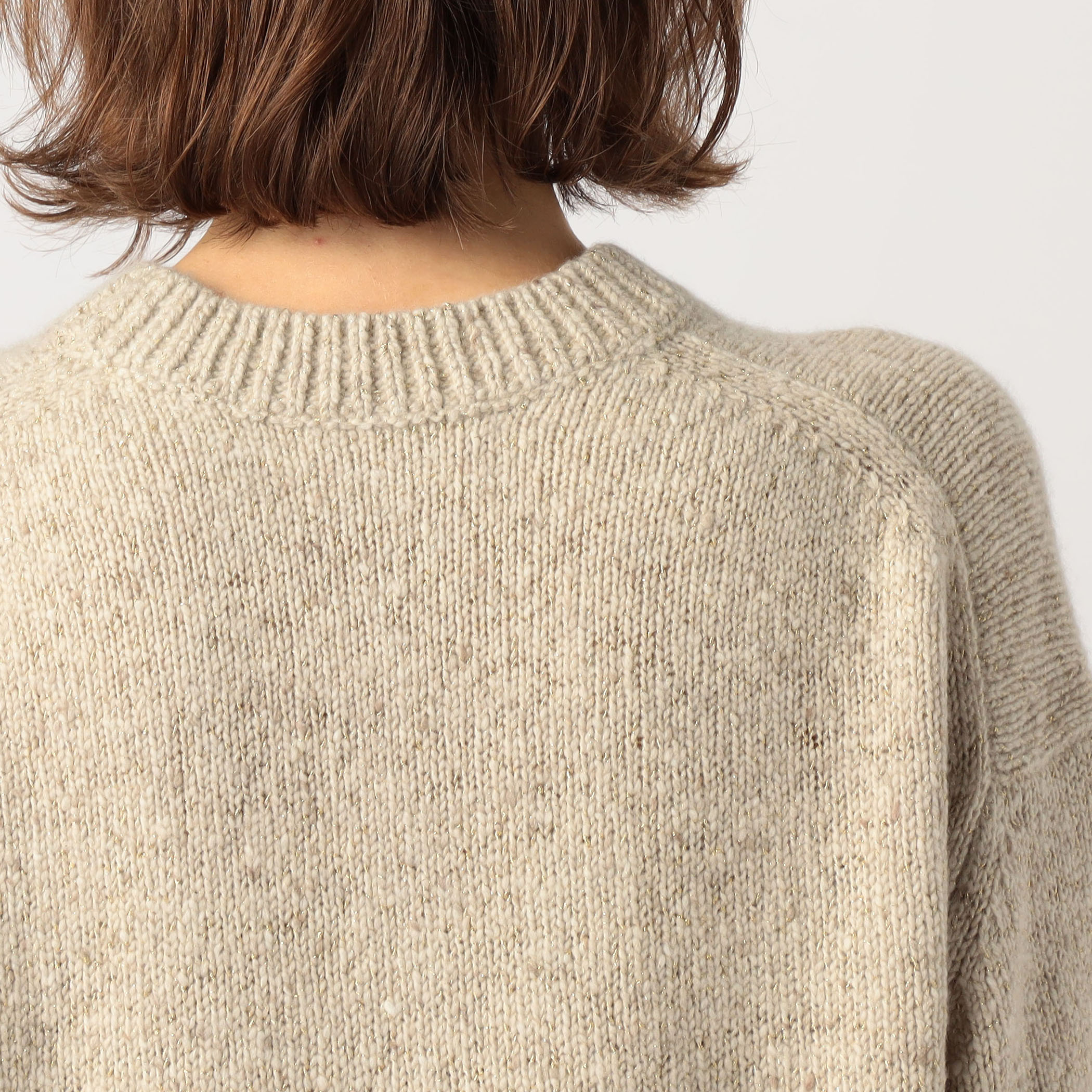 TFW49 ベージュ クルーネック プルオーバー セール】 ダブルシルケットコットン クルーネックプルオーバー