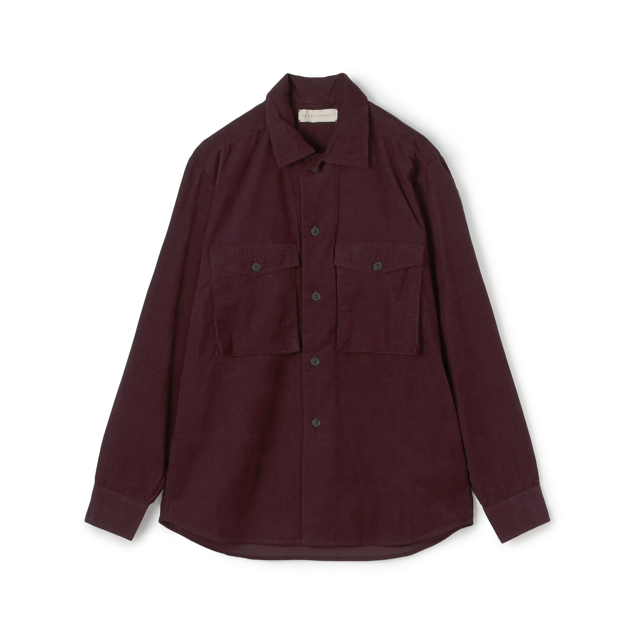 JAN MACHENHAUER Ziggy Shirt コットンダブルポケット コーデュロイシャツ