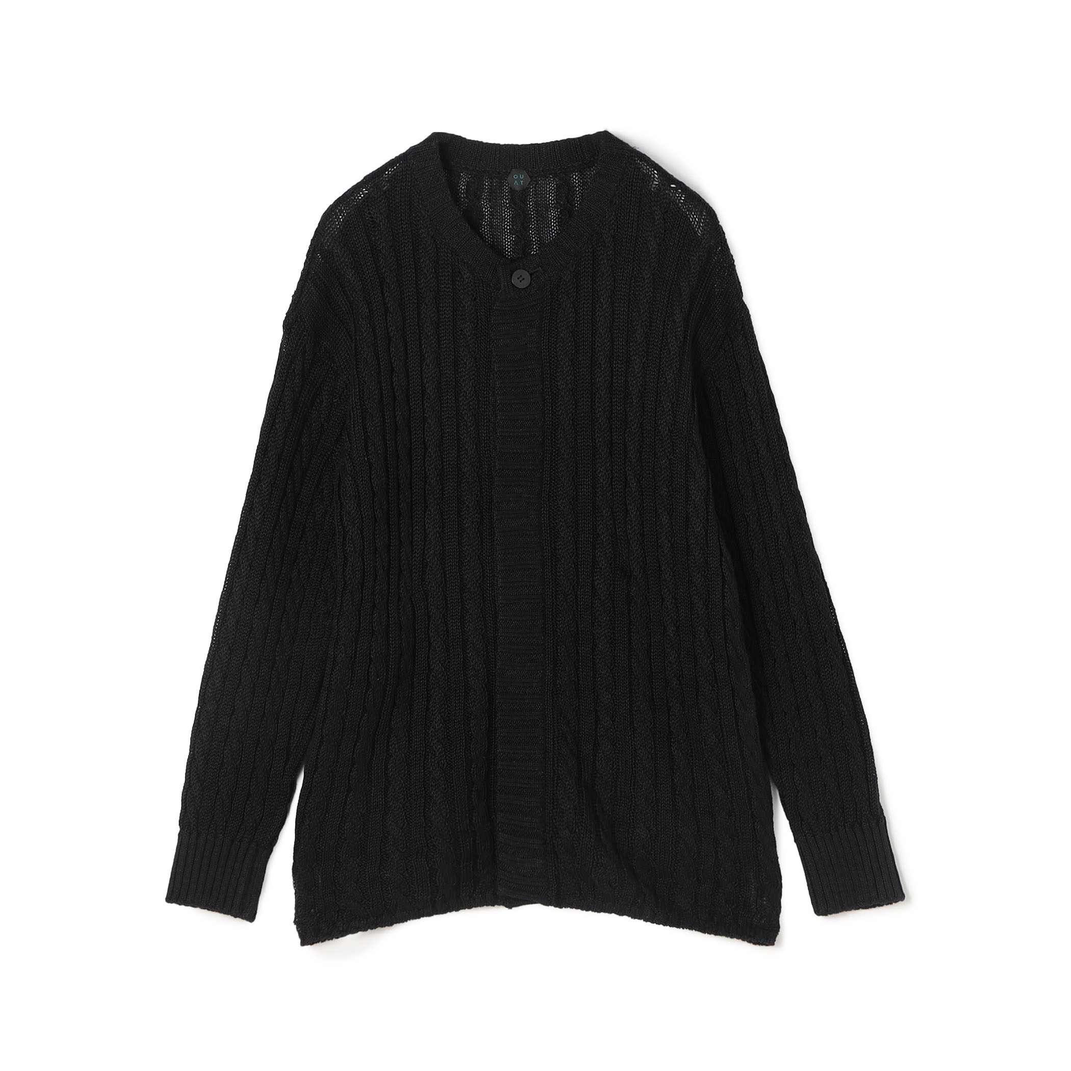 OUAT CREWNECK CARDIGAN リネン クルーネックカーディガン